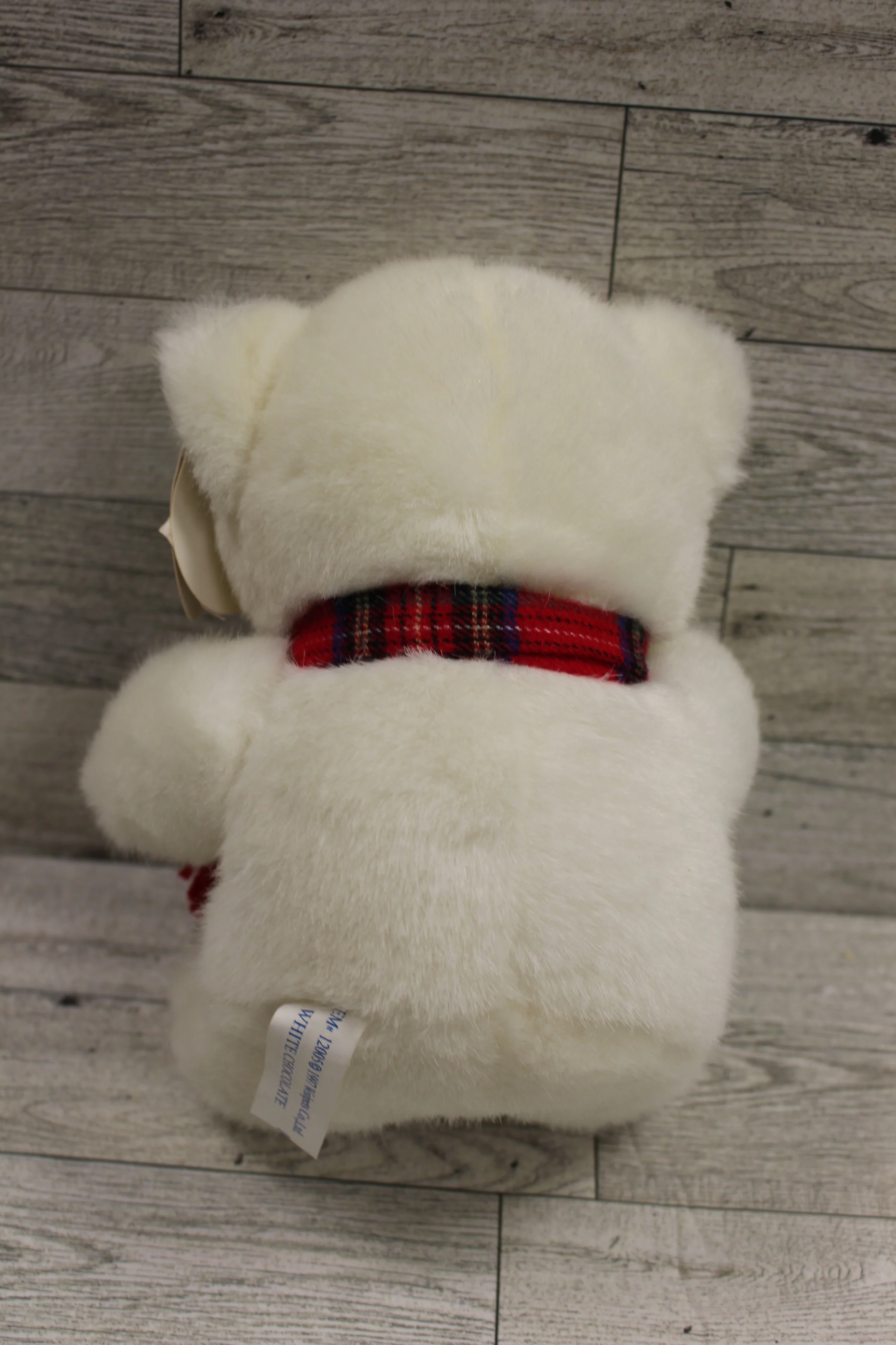1997 Wishpets Christmas White Chocolate Bear - #12005 - 8" tall - New - Image 3
