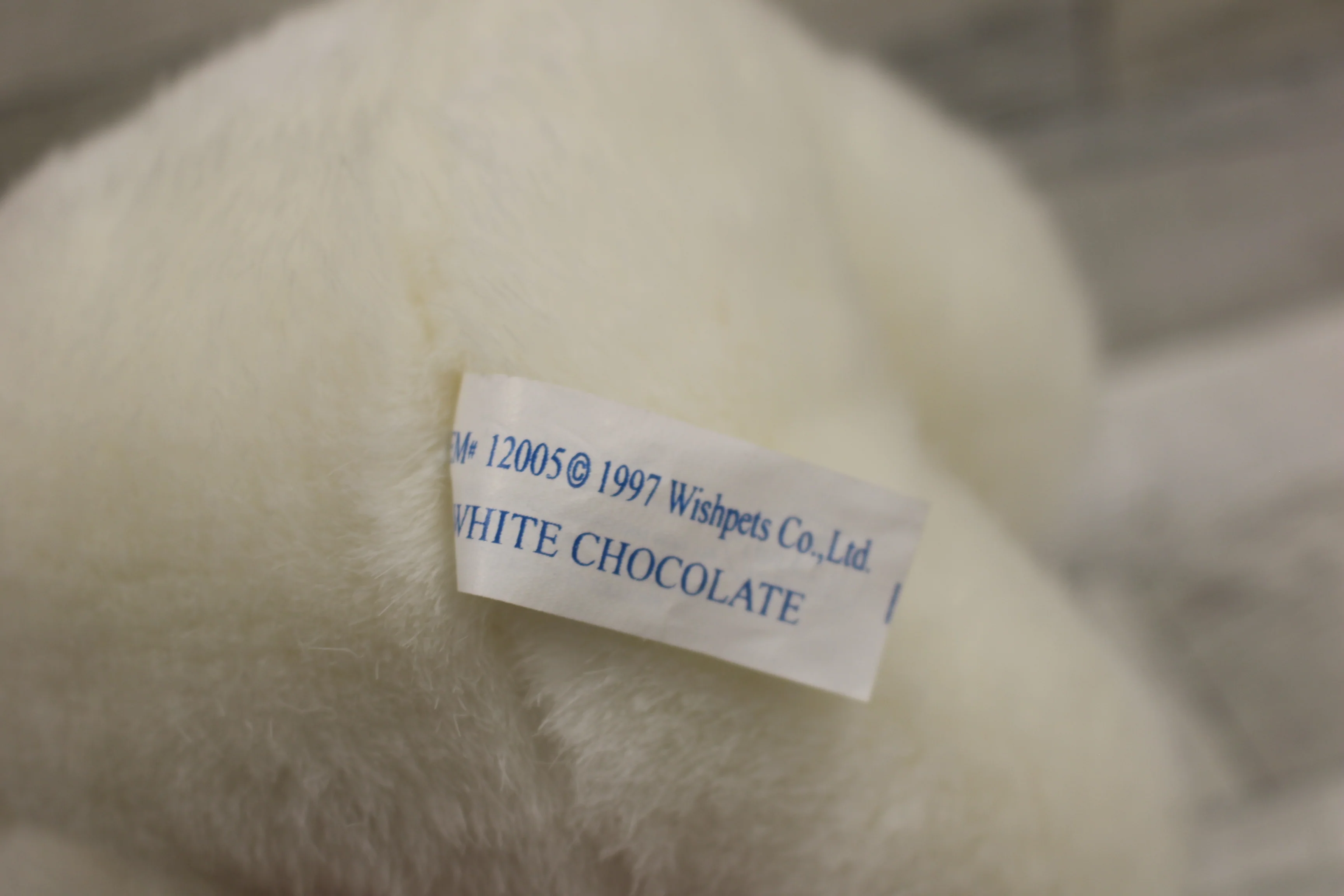 1997 Wishpets Christmas White Chocolate Bear - #12005 - 8" tall - New - Image 4