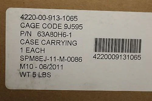 20 Man Life Raft Carrying Case, P/N 63A80H6-1, Includes rip cord, New! - Image 10