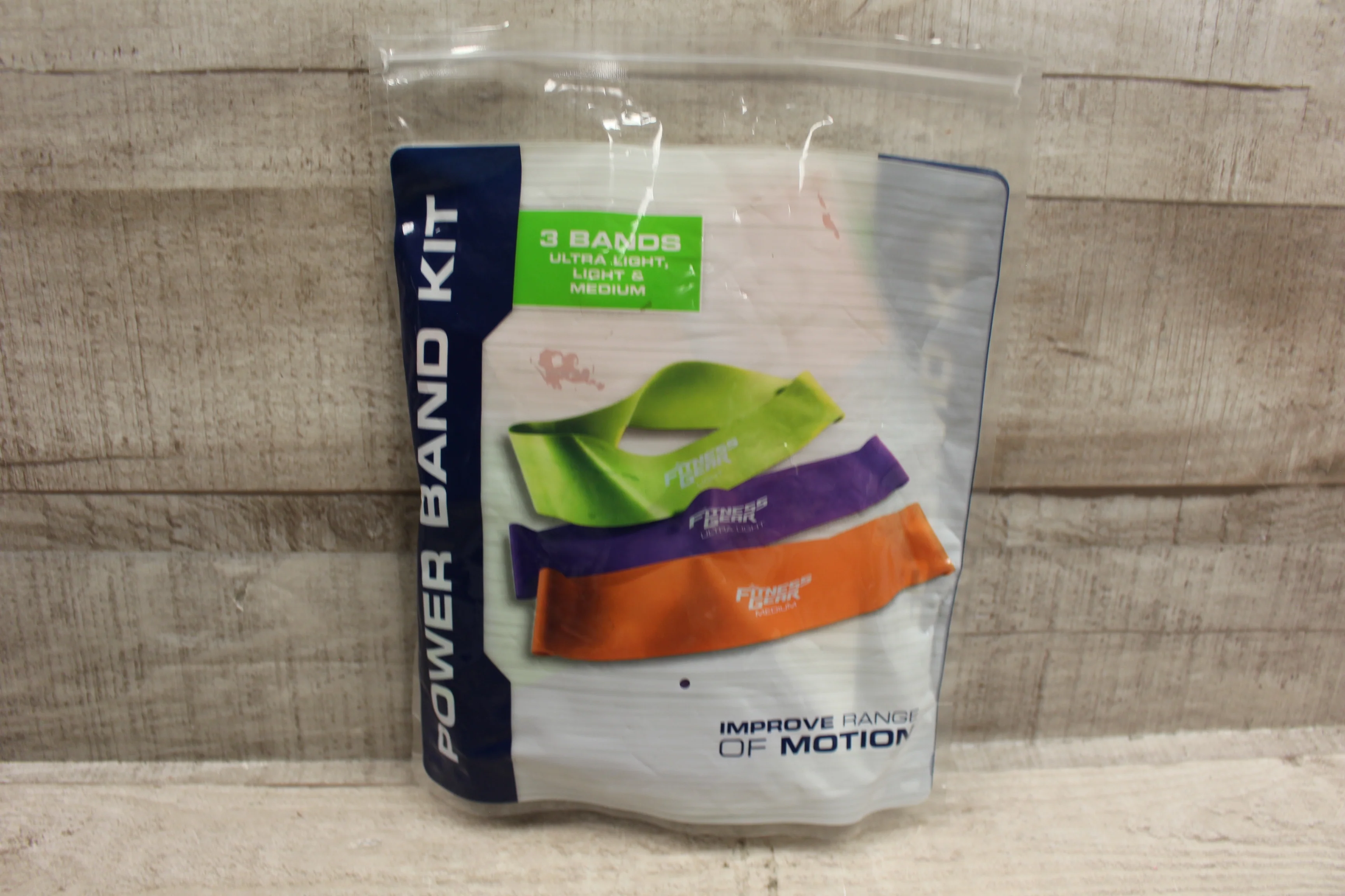 3-Pack Of Power Band Resistance Strength Training Rehab Belts -Multi-Color -New