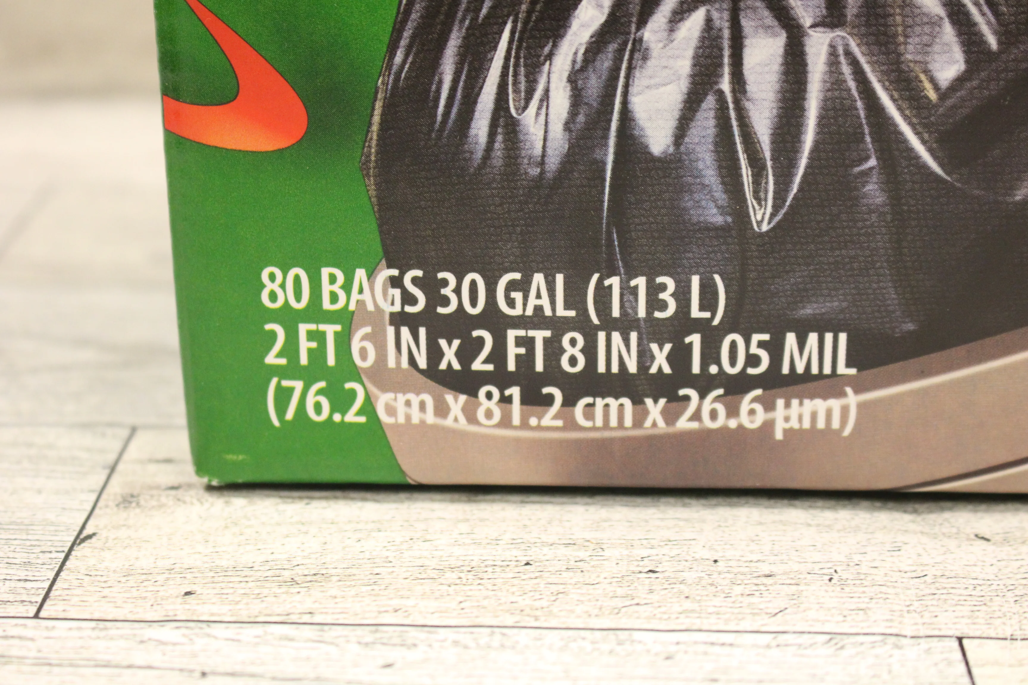 30 Gallon Large Trash Bags with Drawstring - Pack of 80 Bags - Tear Defense -New - Image 2
