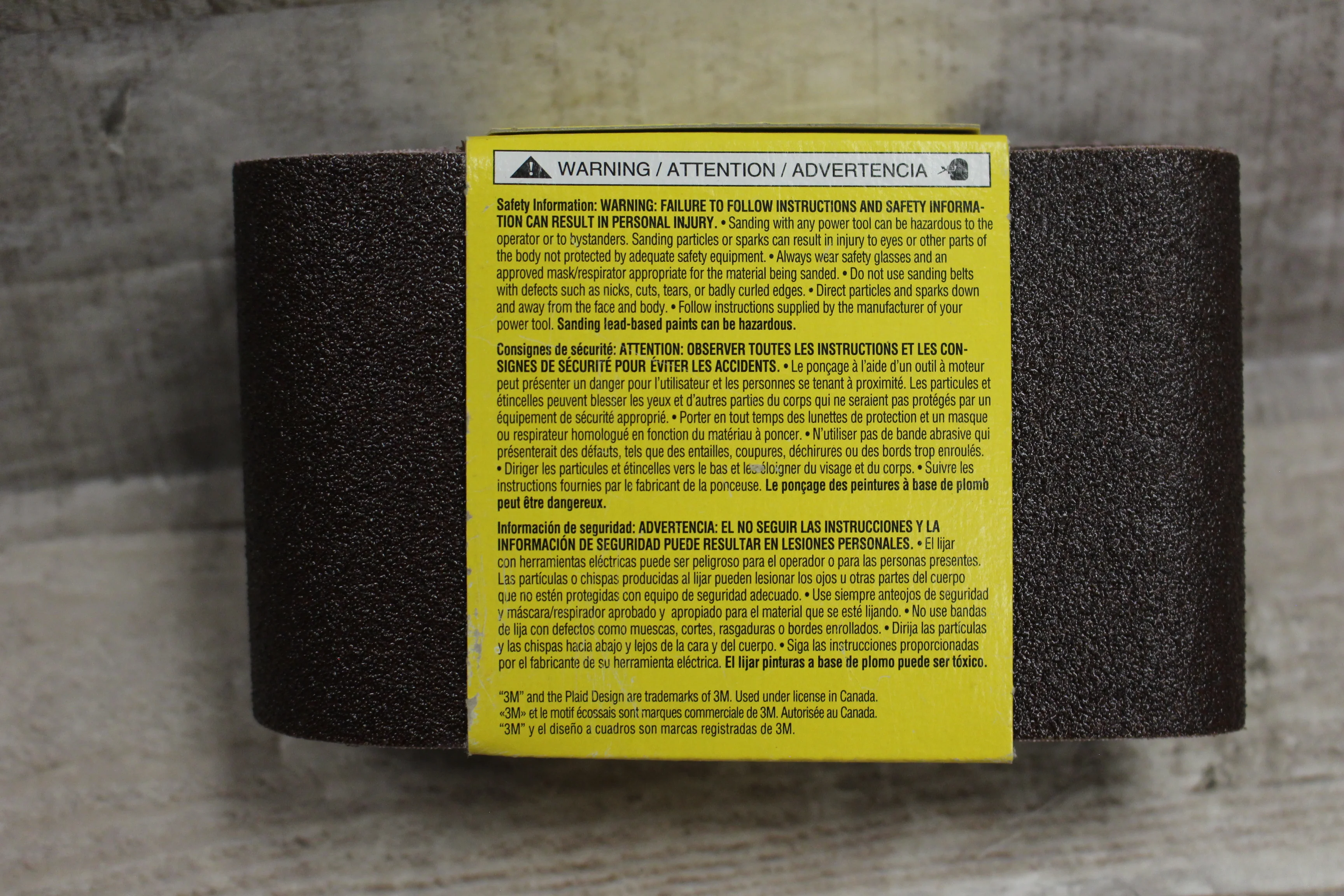 3M 2Pak Medium 3"x24" Grinder Belt -New - Image 2