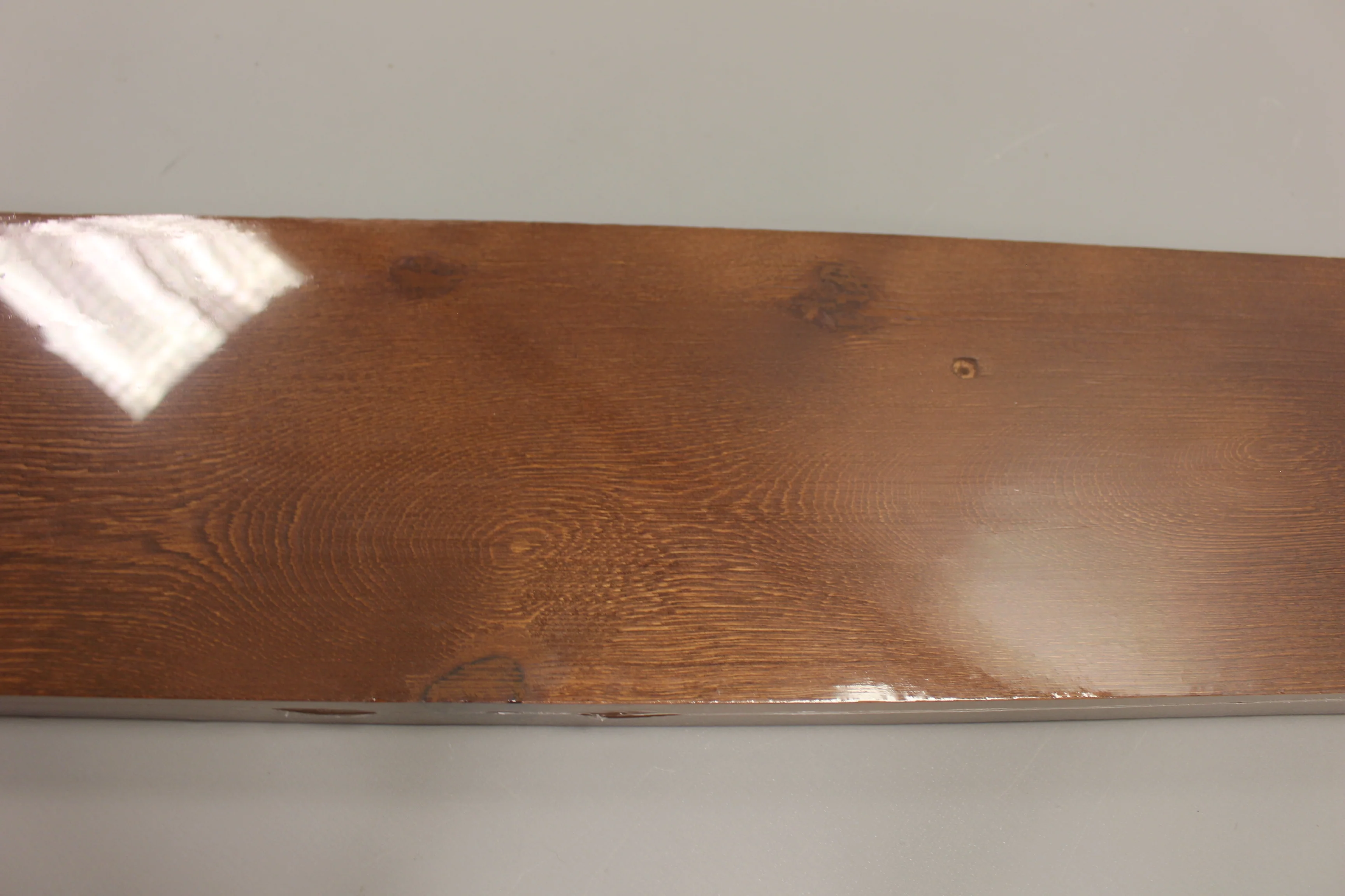 48" Mahogany Floating Shelf - New - Missing Screws - Image 4