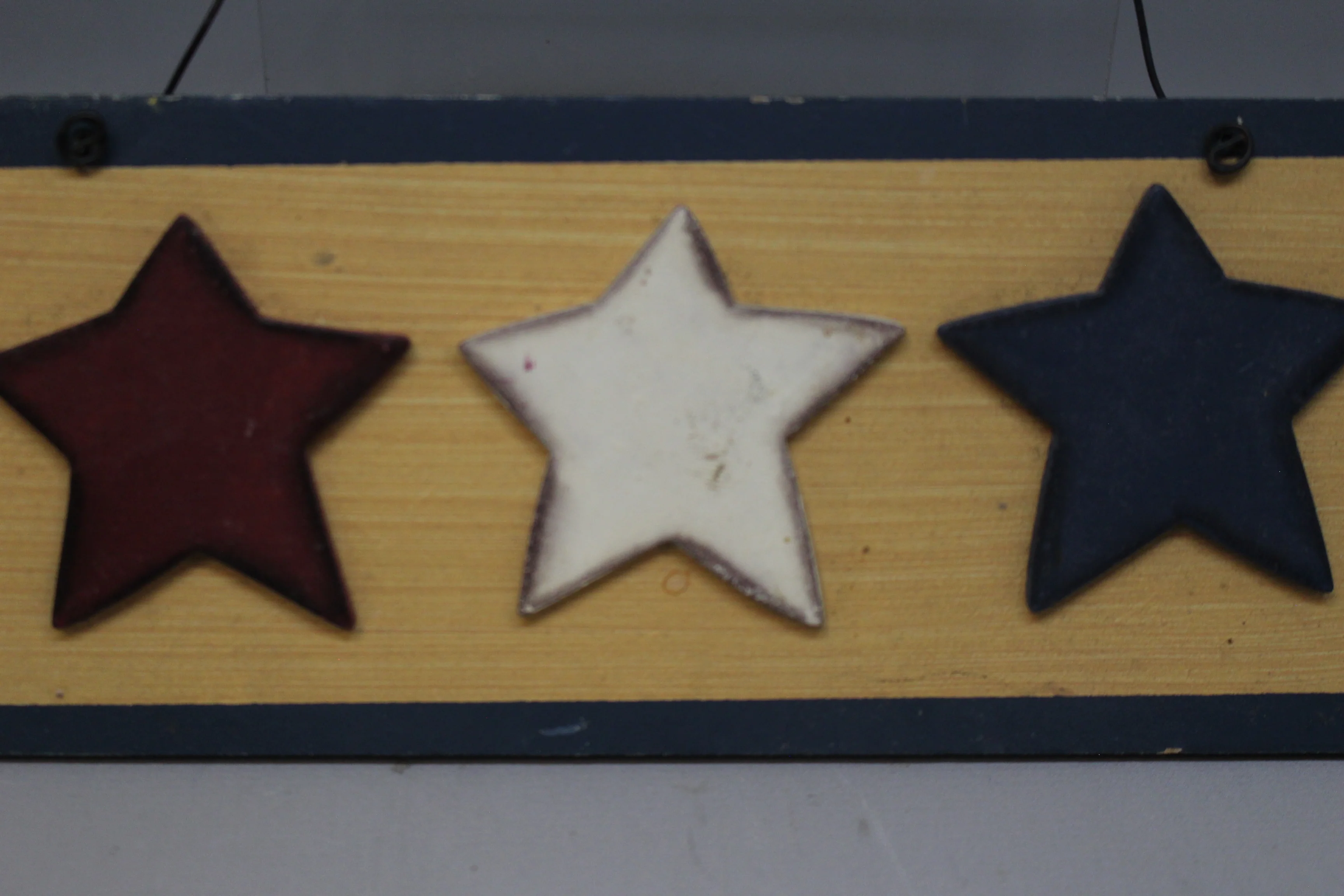 4th of July Star Festive Primative Holiday Door Sign - Used - Image 2