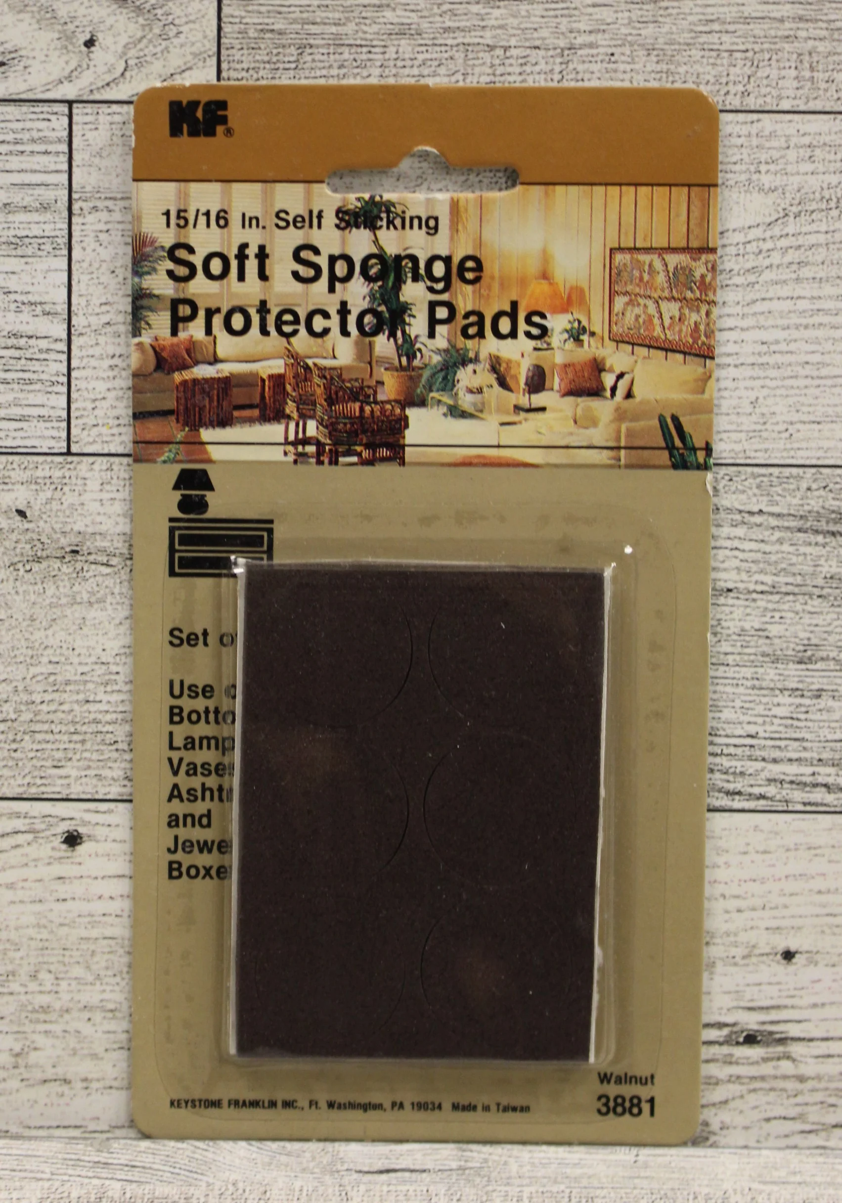 5/16" Self Sticking Soft Sponge Protector Pads - Walnut 3881 - New