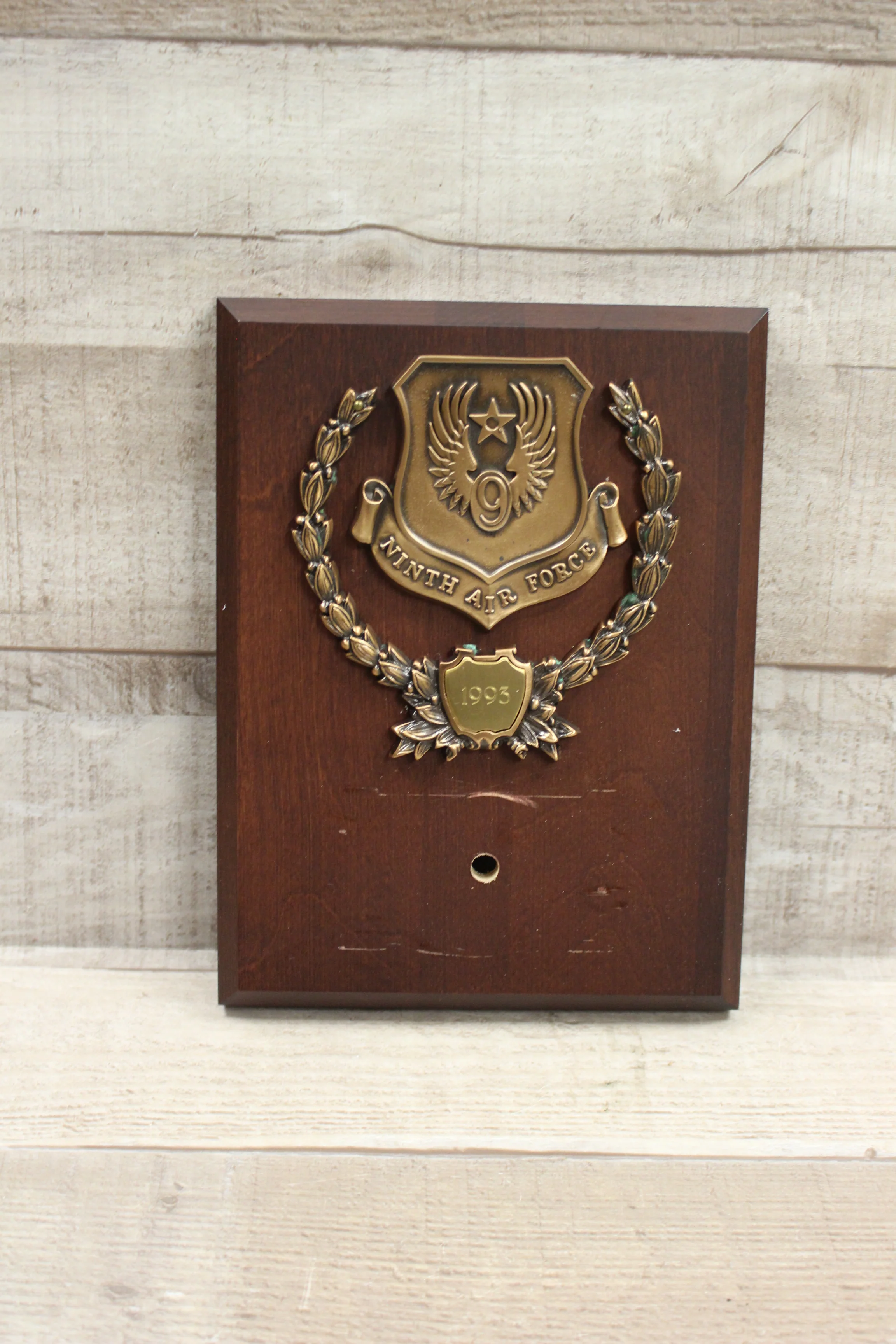 9th Air Force 1993 Plaque - Used - Image 2