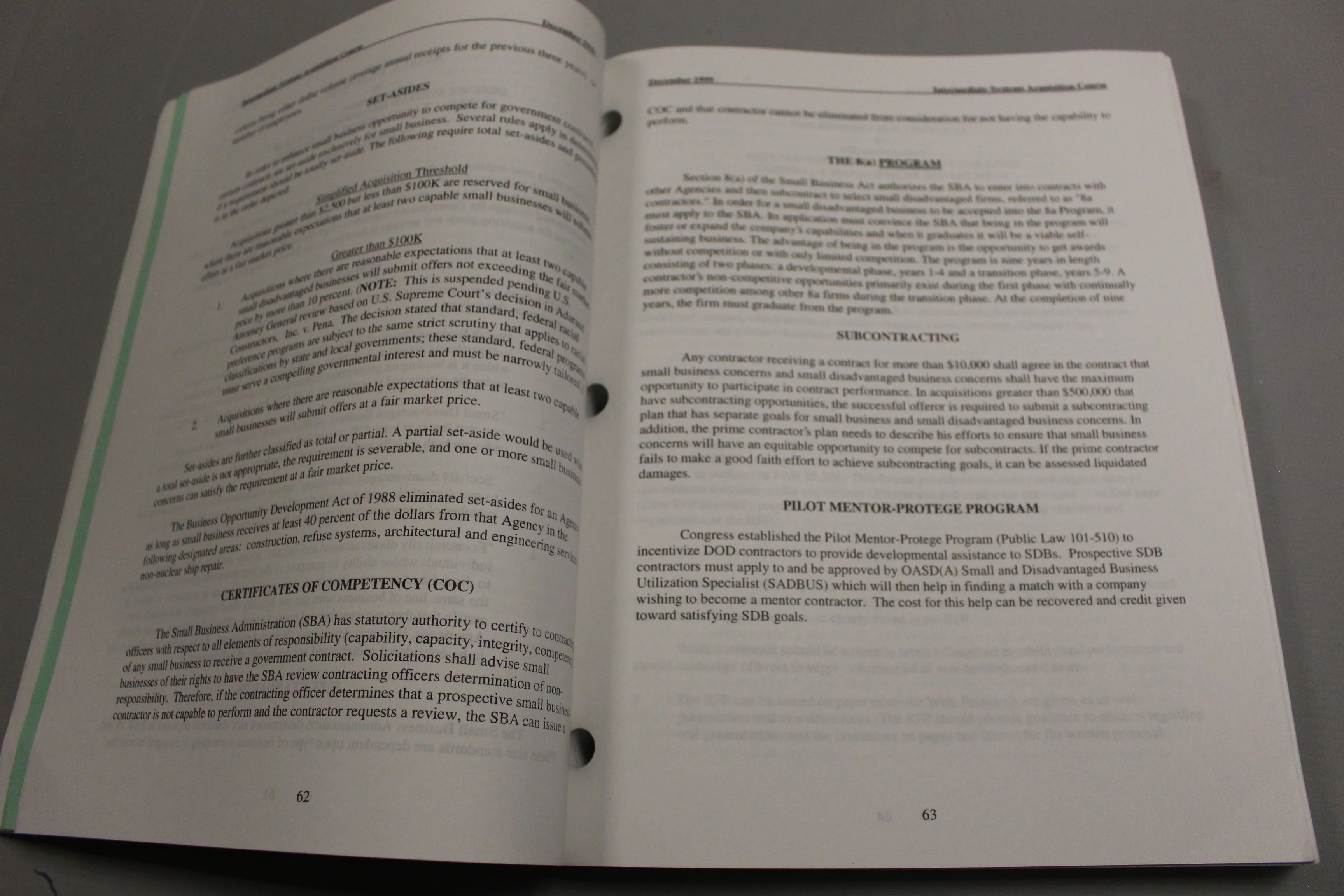 ACQ 201 ISAC, Intermediate Systems Acquisition Course, Jan - March 2000, Vol 3 - Image 3