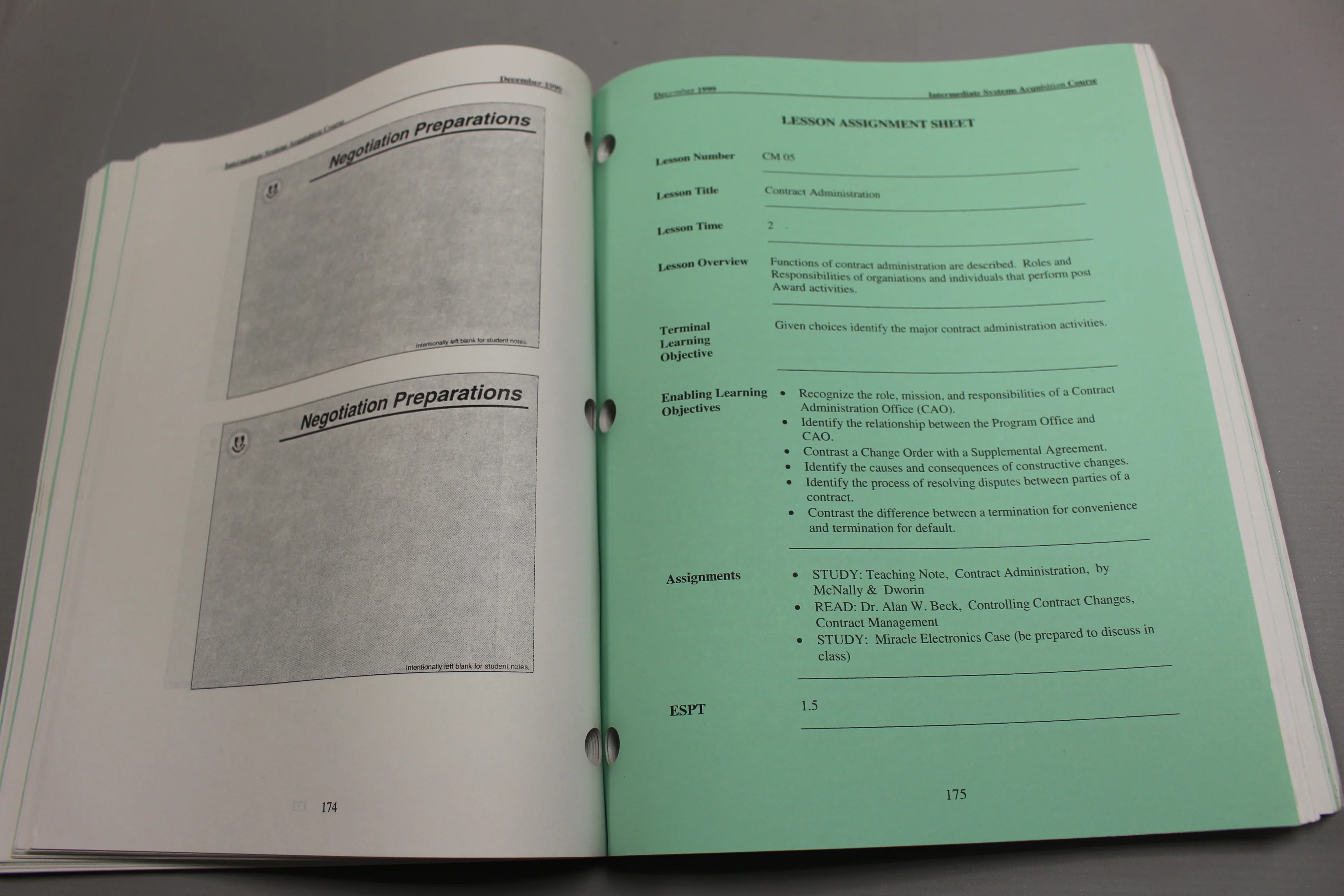ACQ 201 ISAC, Intermediate Systems Acquisition Course, Jan - March 2000, Vol 3 - Image 4