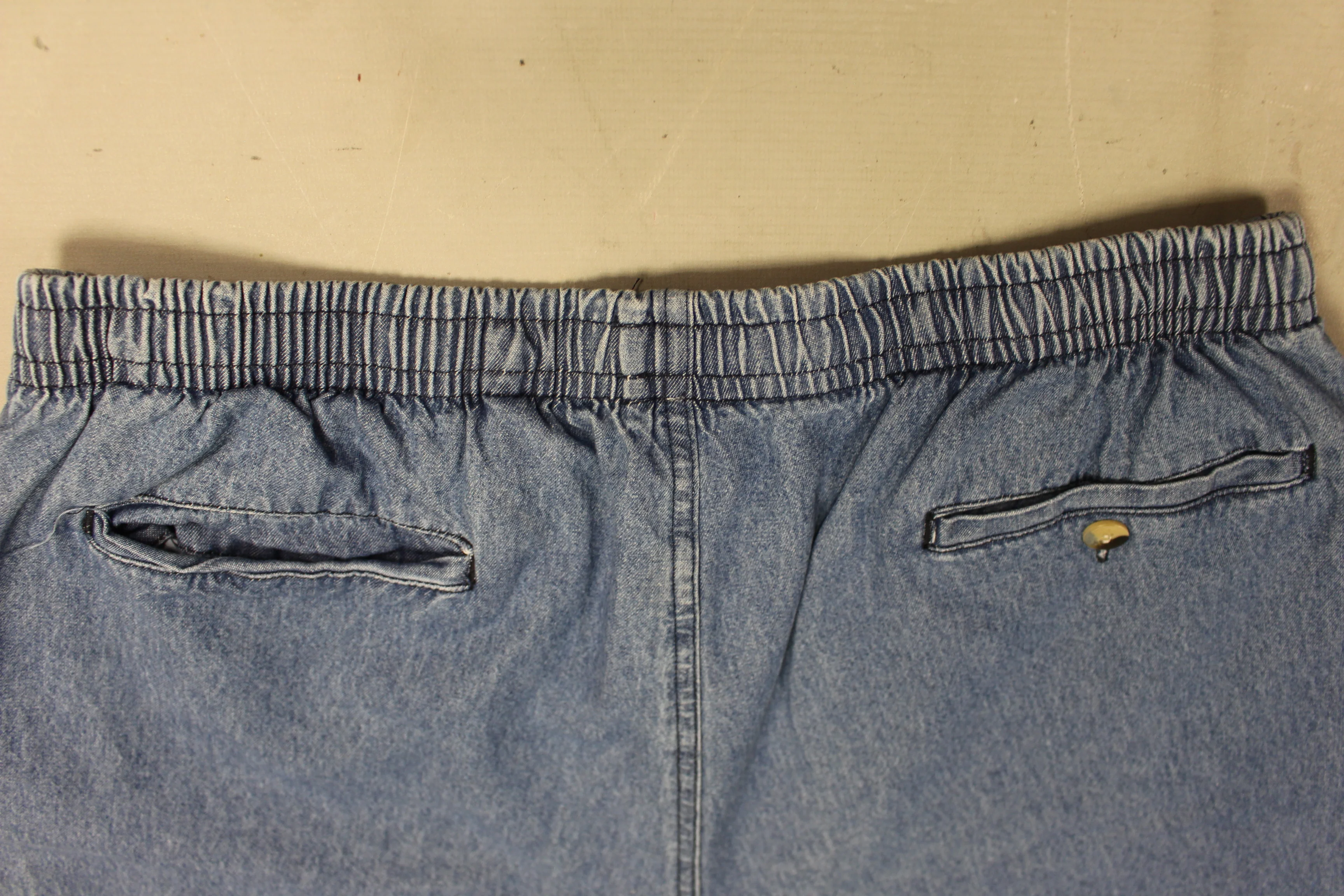 Active Joe Men's Blue Jean Shorts - Pull On - Large - Used - Image 2