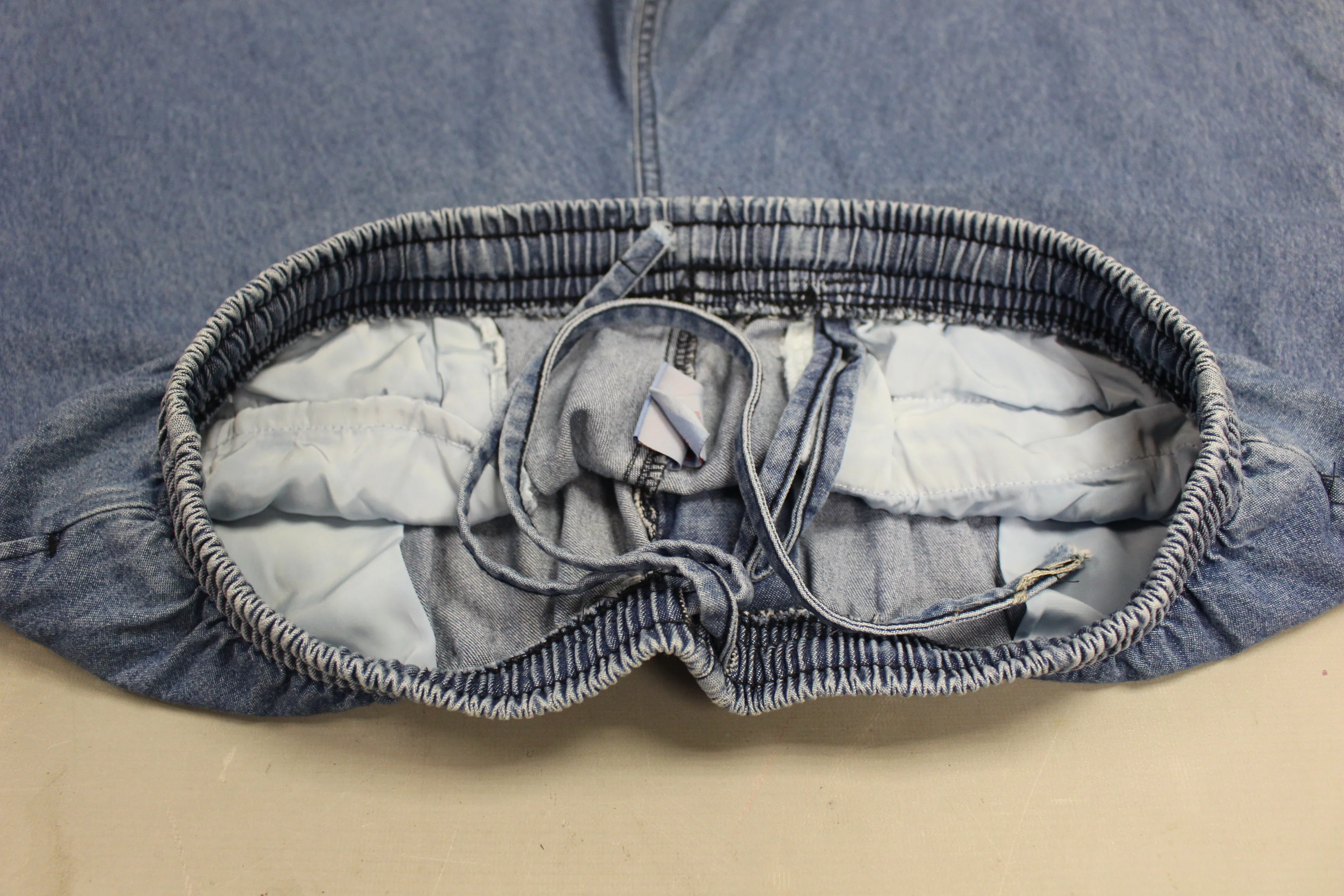 Active Joe Men's Blue Jean Shorts - Pull On - Large - Used - Image 4