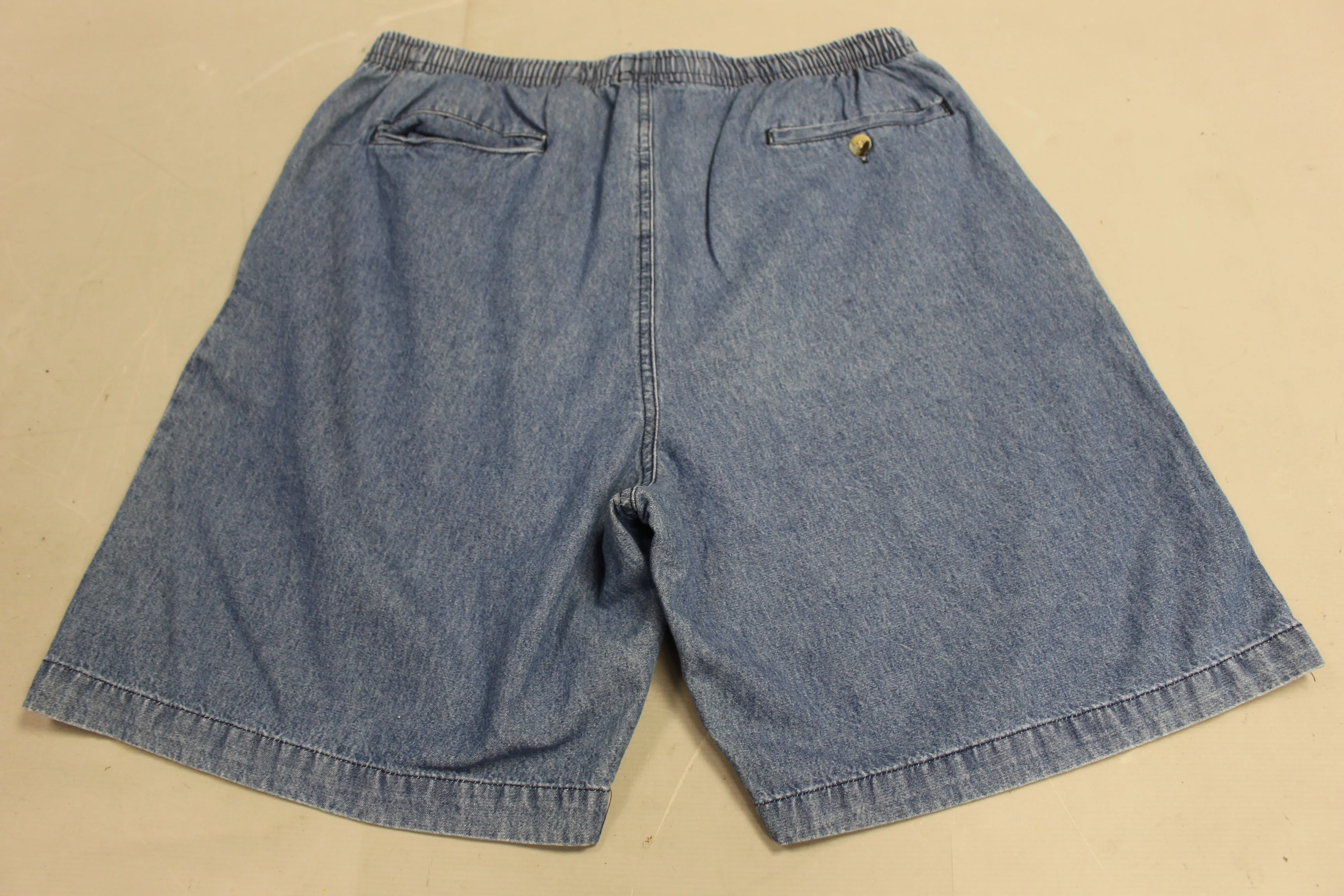 Active Joe Men's Blue Jean Shorts - Pull On - Large - Used - Image 9