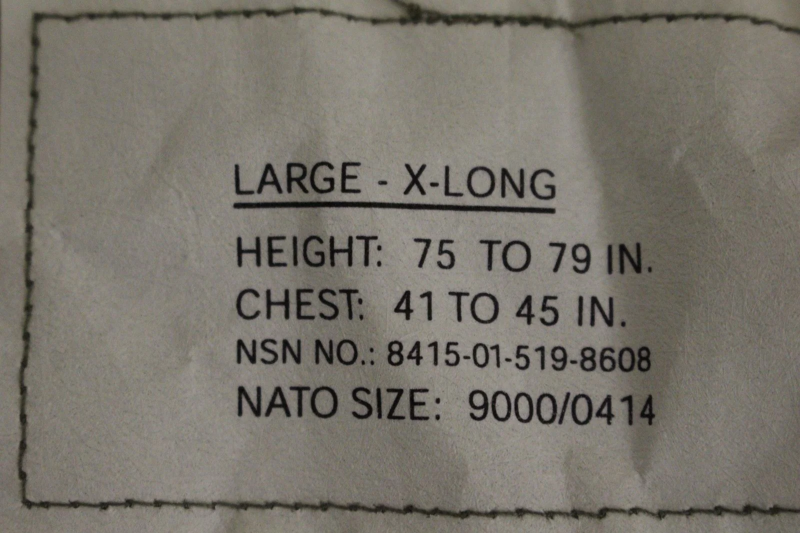 ACU Army Combat Coat, Size: Large X-Long, NSN: 8415-01-519-8608, New - Image 6
