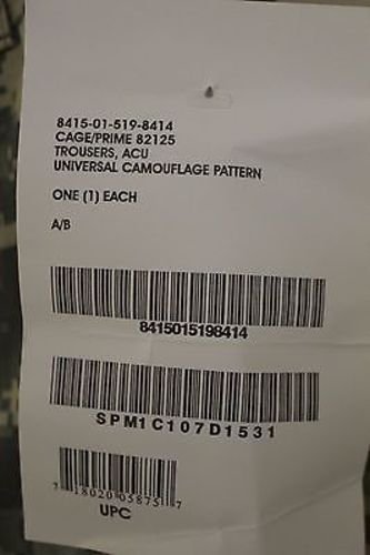 ACU Army Combat Trousers, Size: Small-Short, NSN:8415-01-519-8414, New - Image 3