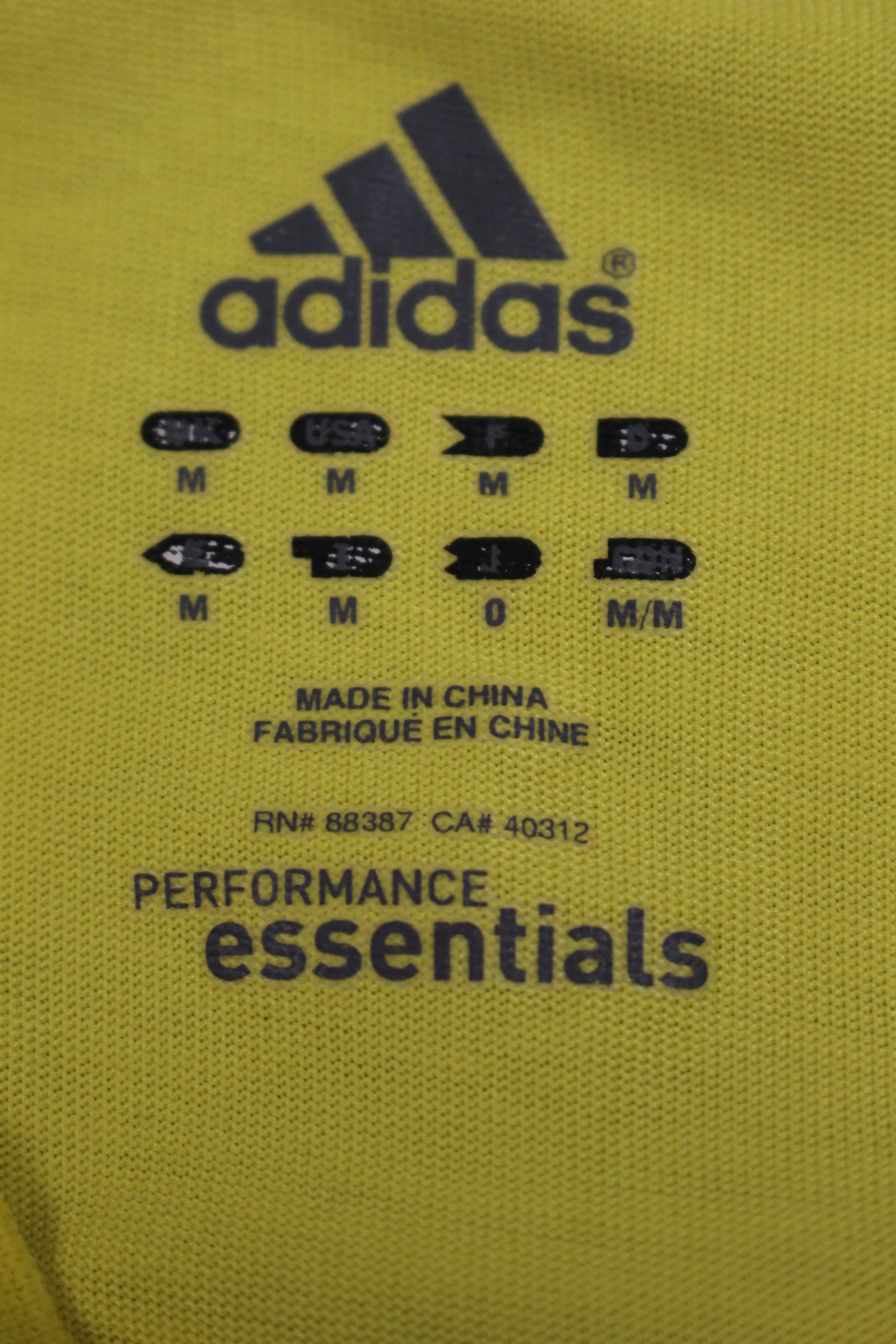 Adidas Climalite Cotton T-Shirt - Medium - Yellow - Used - Image 4