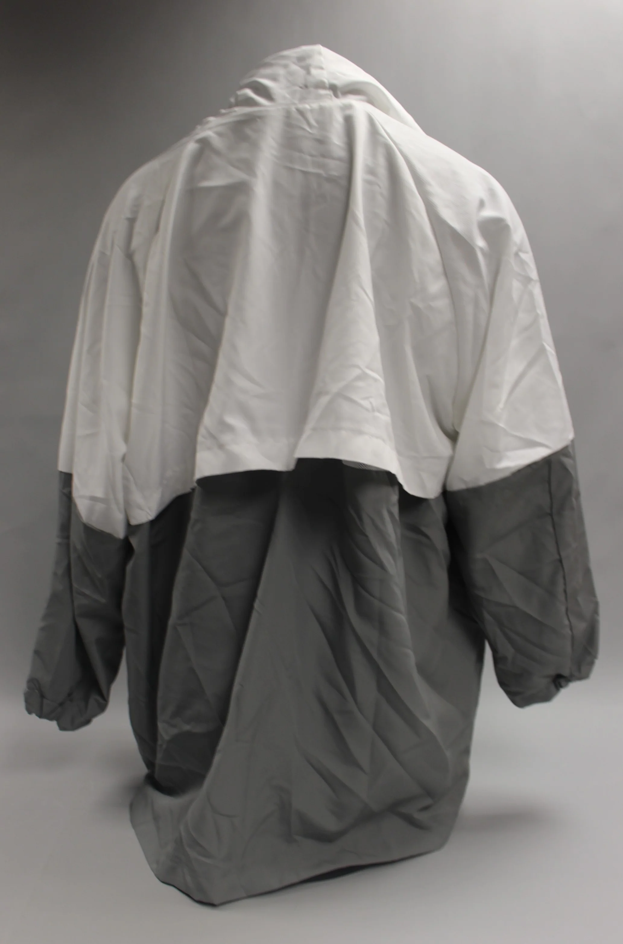 Adidas White/Grey Two Tone Hooded Windbreaker - Image 2