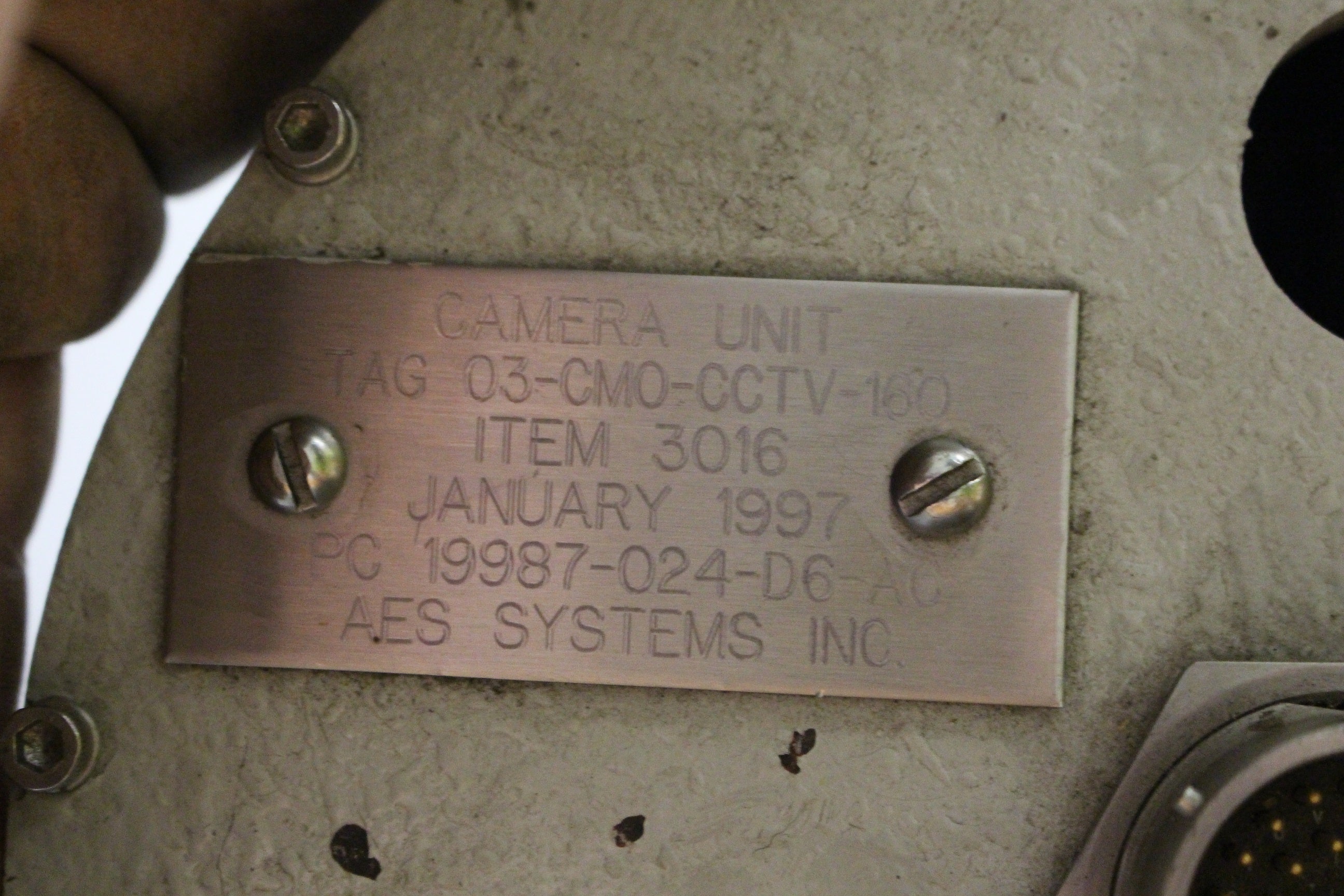 AES Systems Camera Unit Item 3016, PC 19987-024-D6-AC - Image 5