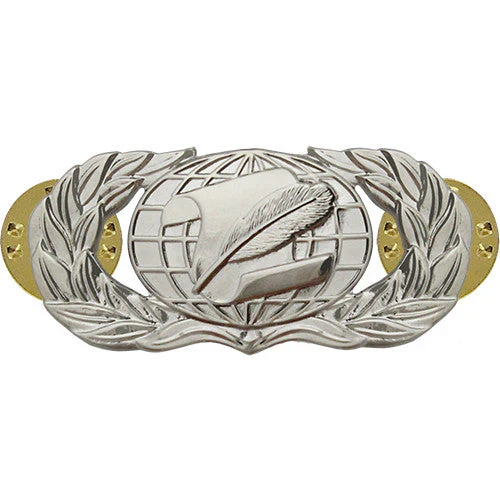 Air Force Information Management/Administration Badge - Basic - Mirrored - Used