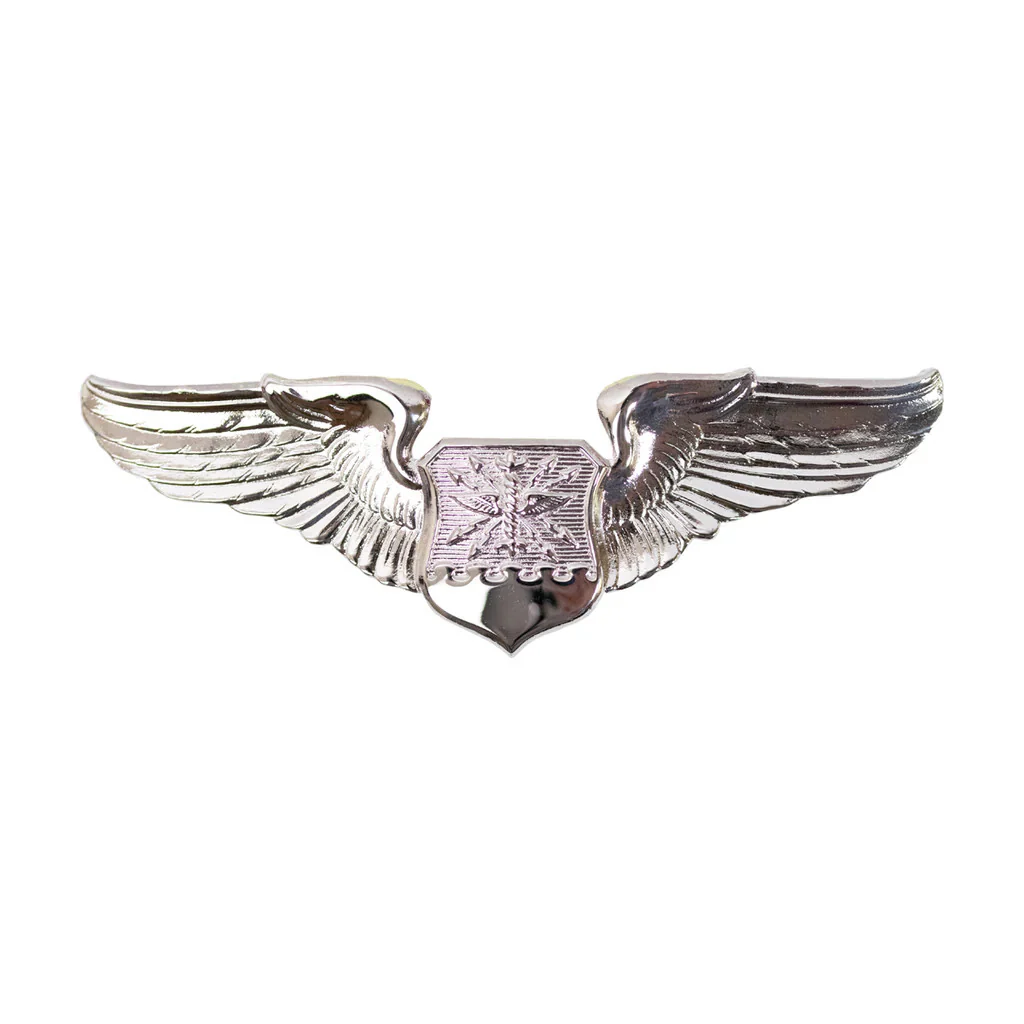 Air Force Navigator/Observer Badge - Basic - Mirrored Finish - Used