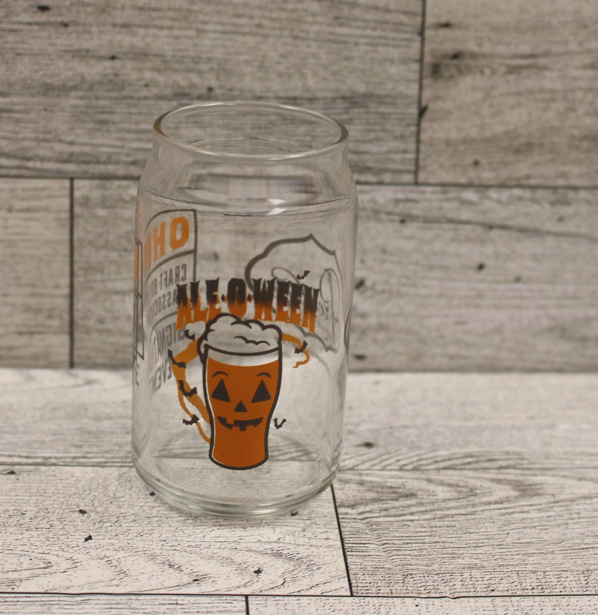 Ale-O-Ween Shot Glass - Ohio Craft Brewers Assoc - 3 1/2" tall - Used
