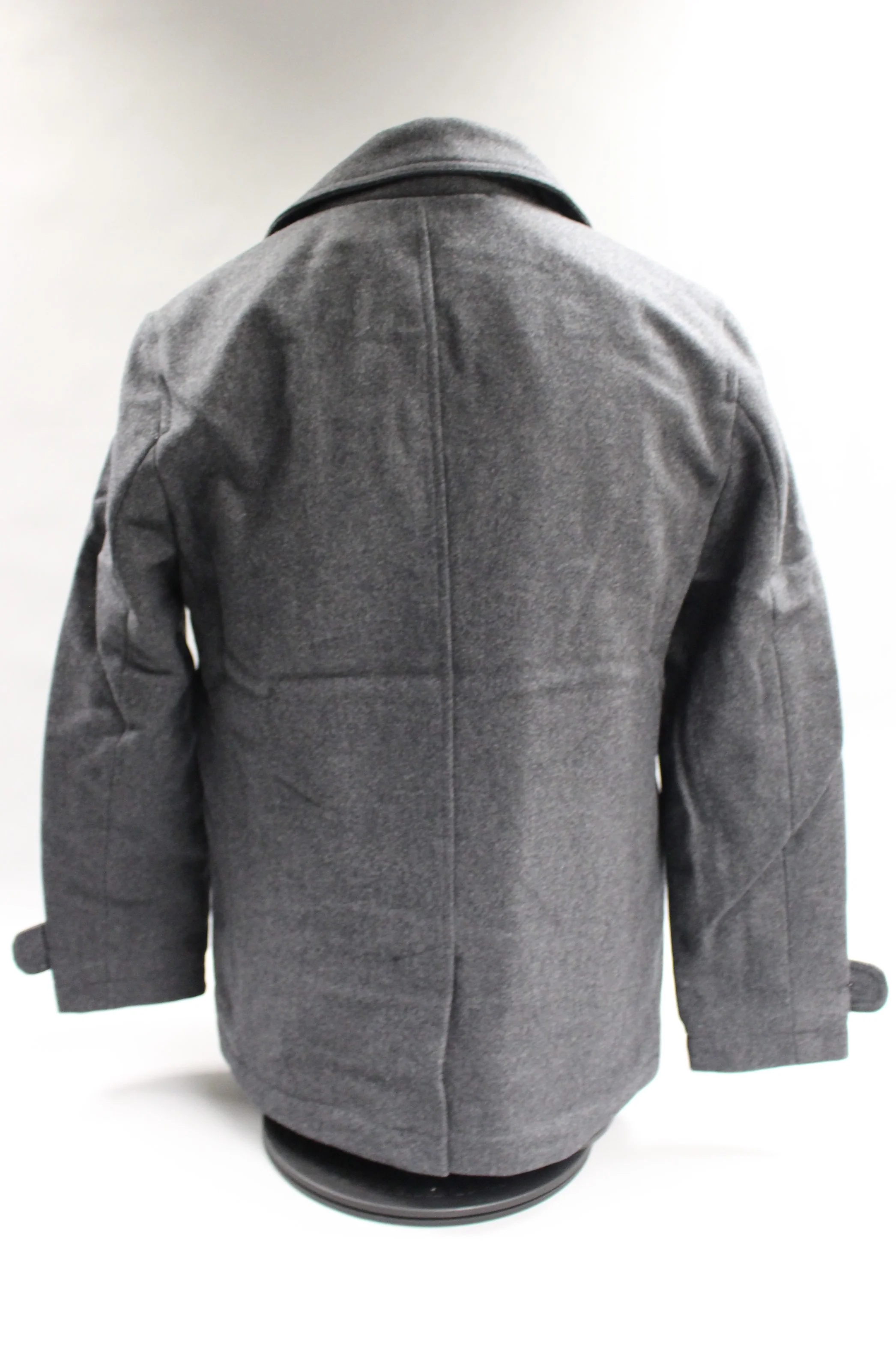 Amazon Essentials Men's Wool Blend Heavyweight Peacoat, Charcoal, Medium, New - Image 2