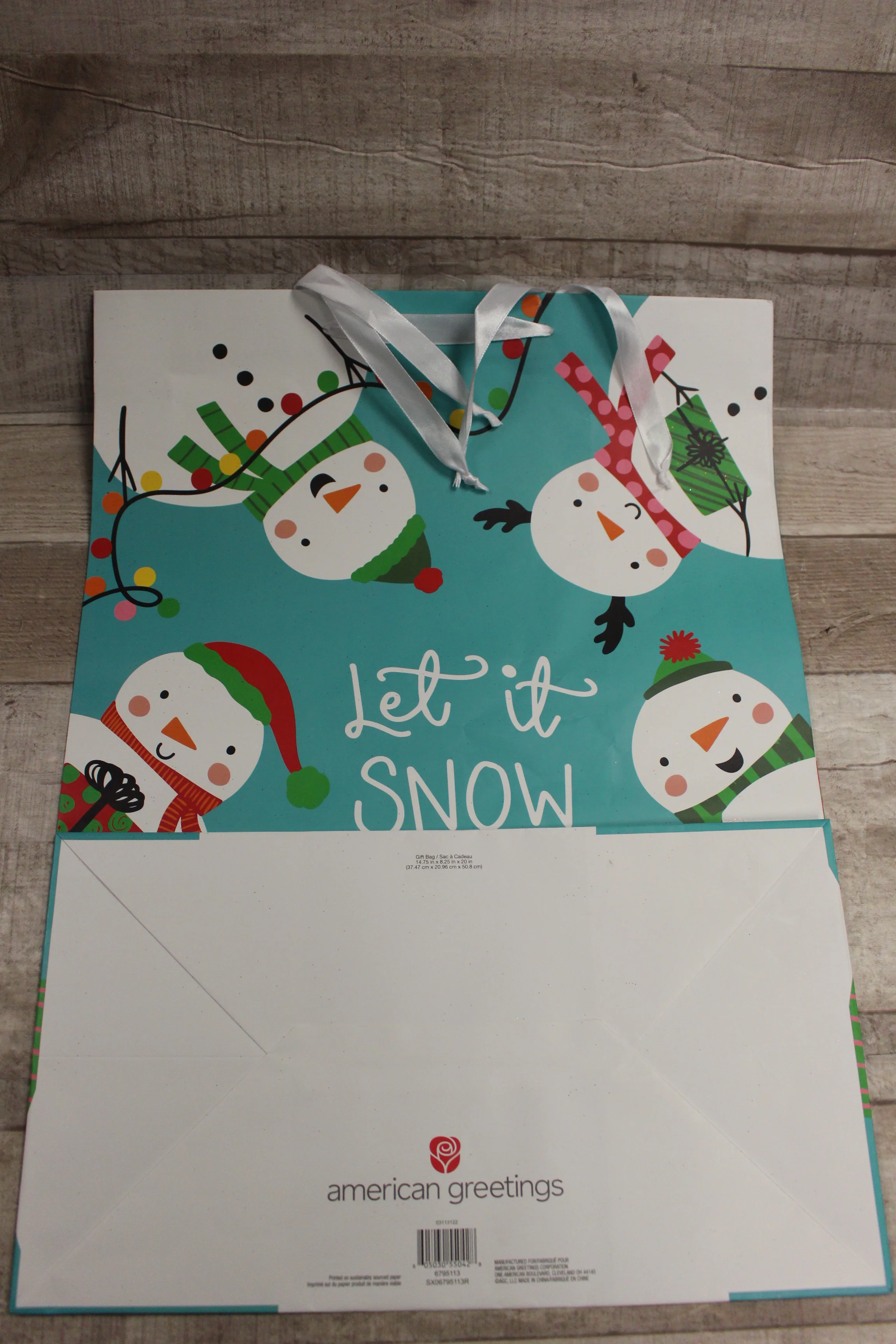 American Greetings Let It Snow Gift Bag -New - Image 2