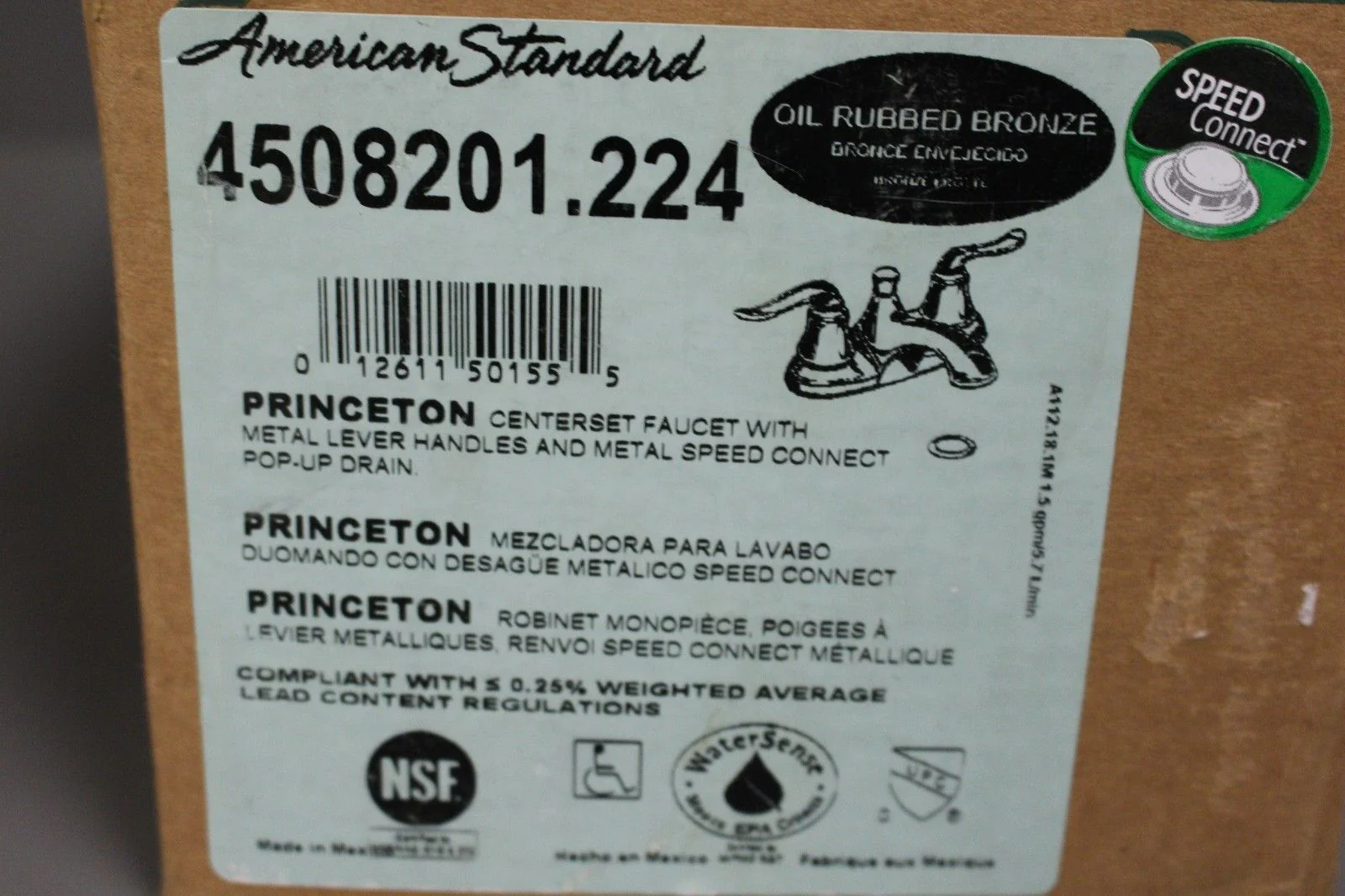 American Standard 4508.201.224 Princeton Two Handle Centerset Lavatory Faucet - Image 6
