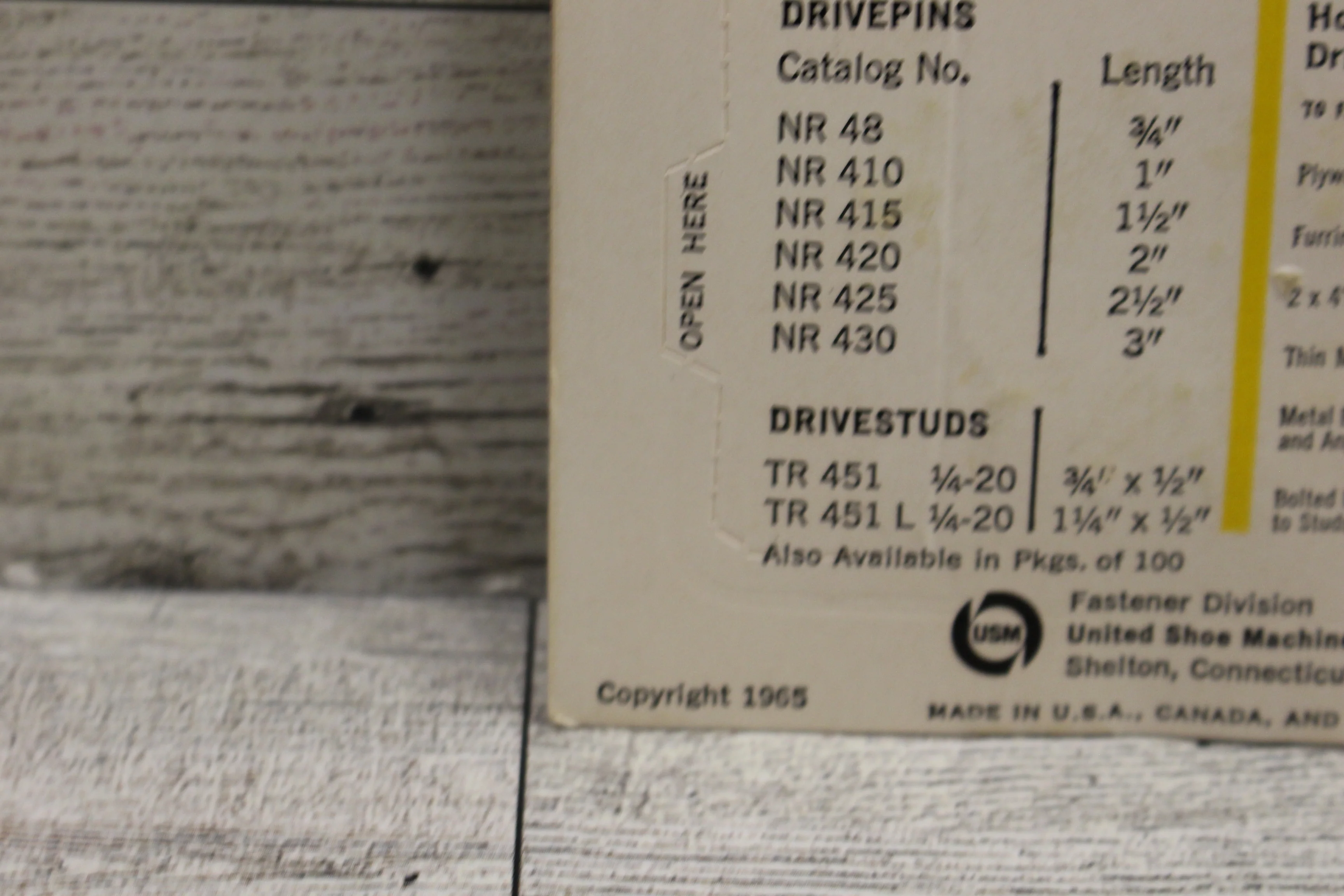 Ammo 1 1/2" Drive Pins for Use with Drivetool - 10 Fasteners - NR415 - New - Image 4