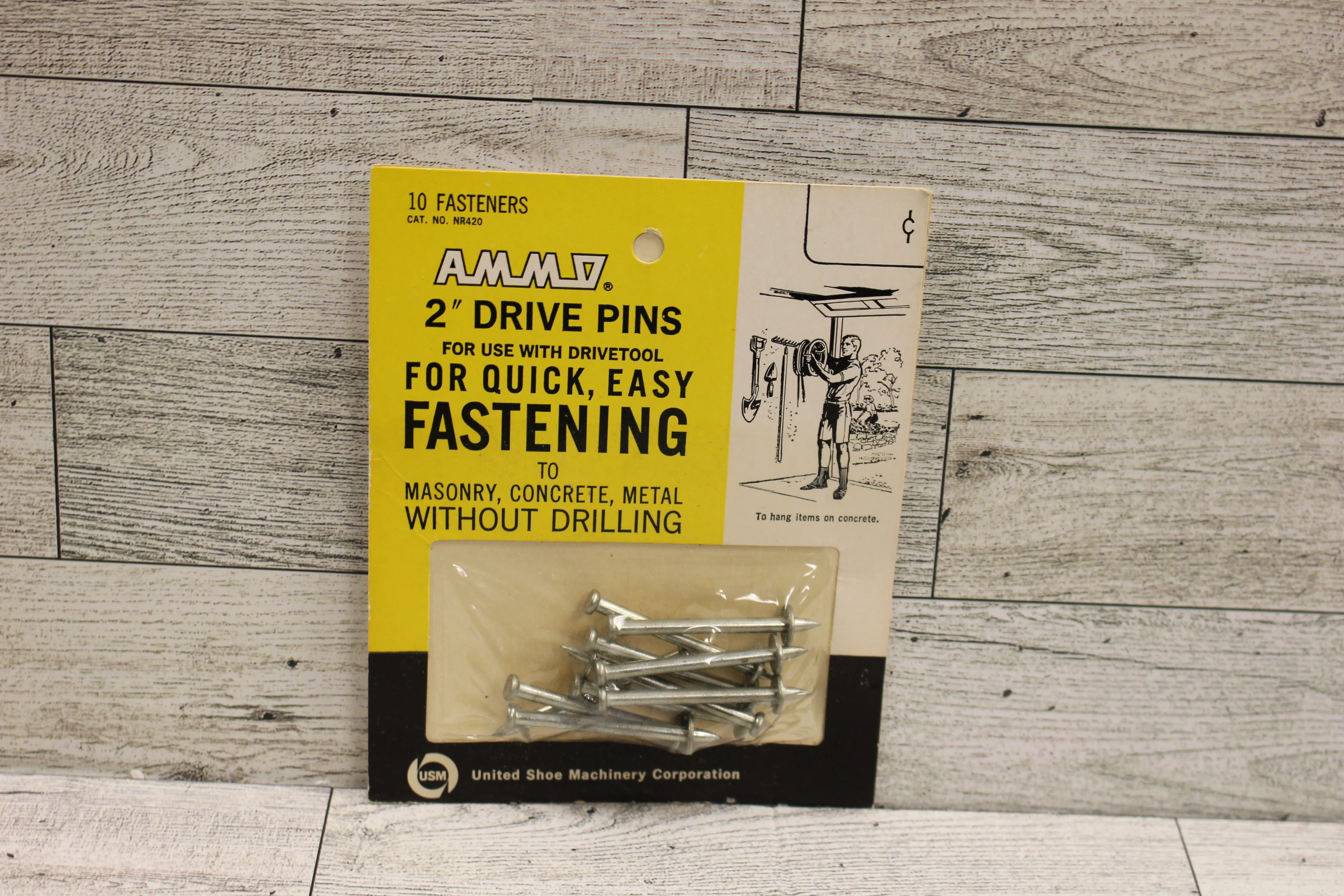 Ammo 2" Drive Pins for Use with Drivetool - 10 Fasteners - NR420 - New