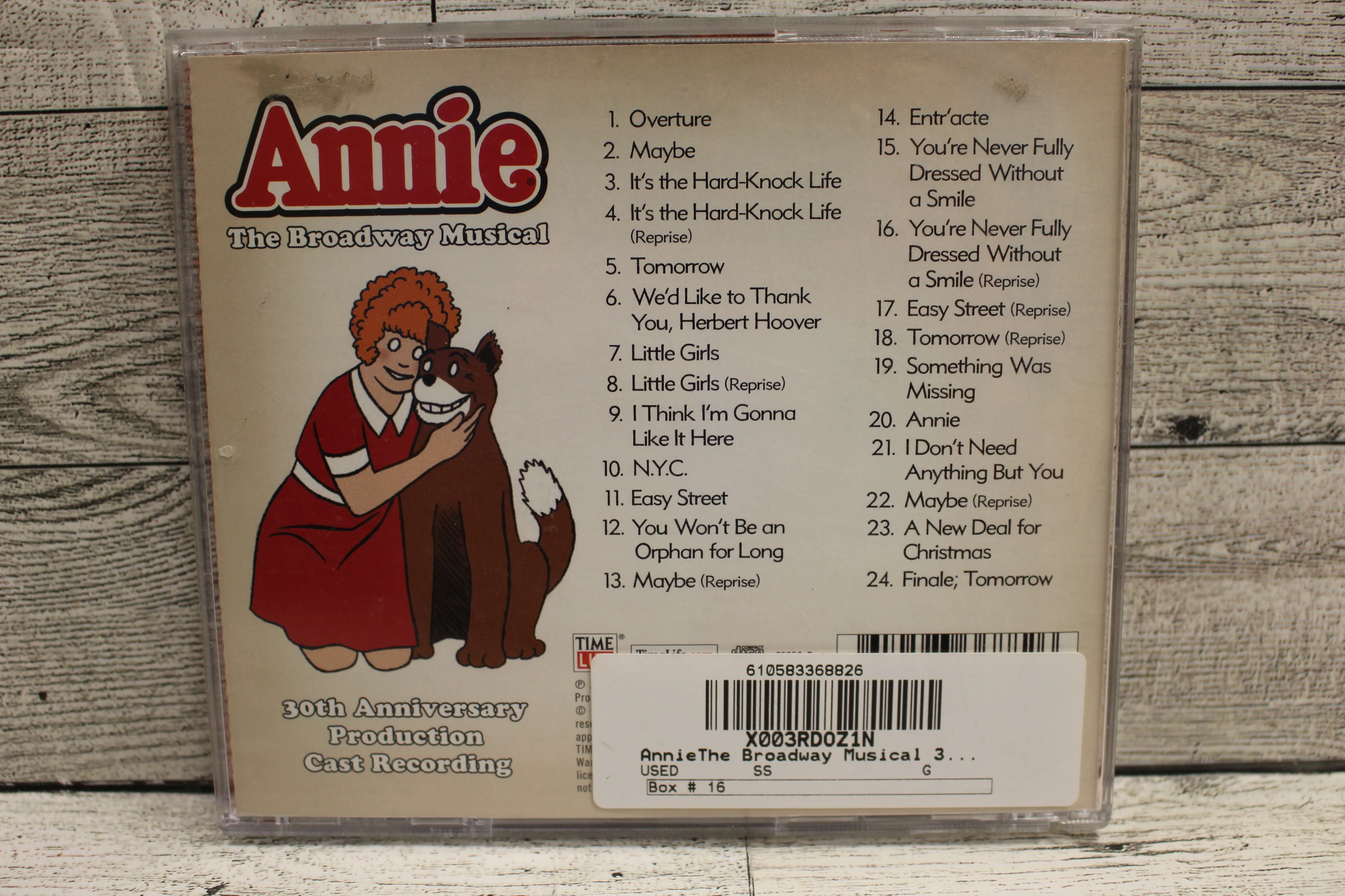 Annie The Broadway Musical 30th Anniversary Production Cast Recording - Used - Image 2