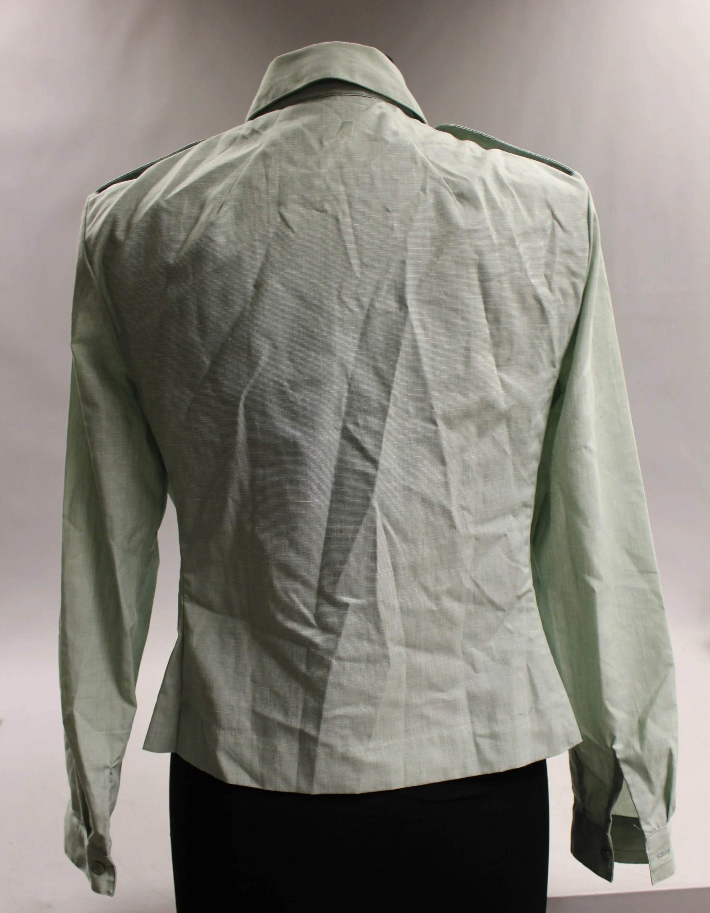 Army Women's Dress Green Long Sleeve Shirt - Standard Neck -16R x 23-1/2 - Used - Image 2