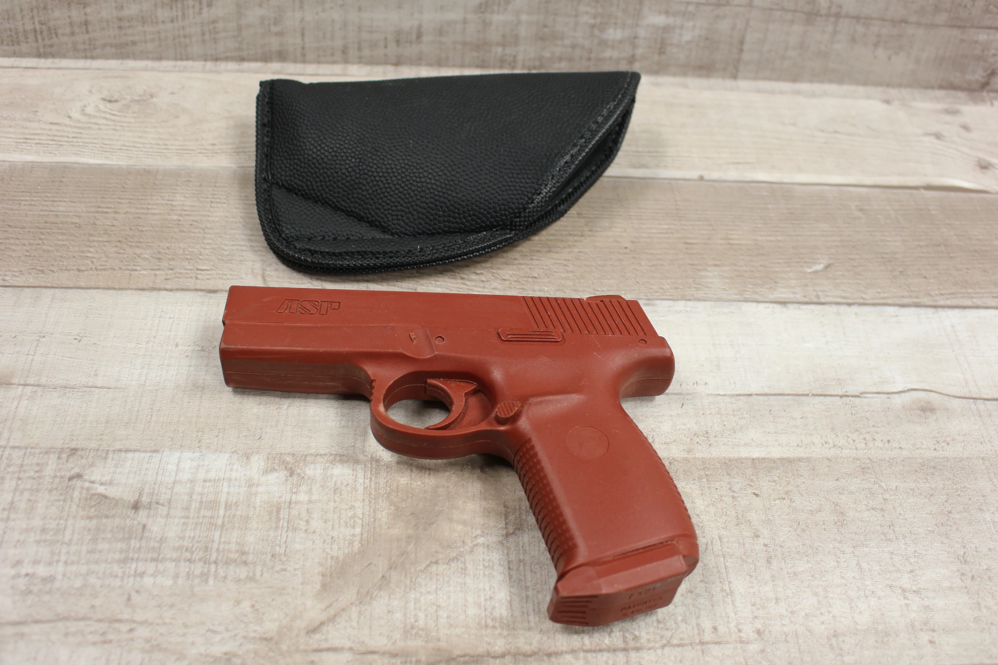 ASP Red Glock Non-Firing Training Handgun w/ Holster Pouch - #7321 - Used - Image 2