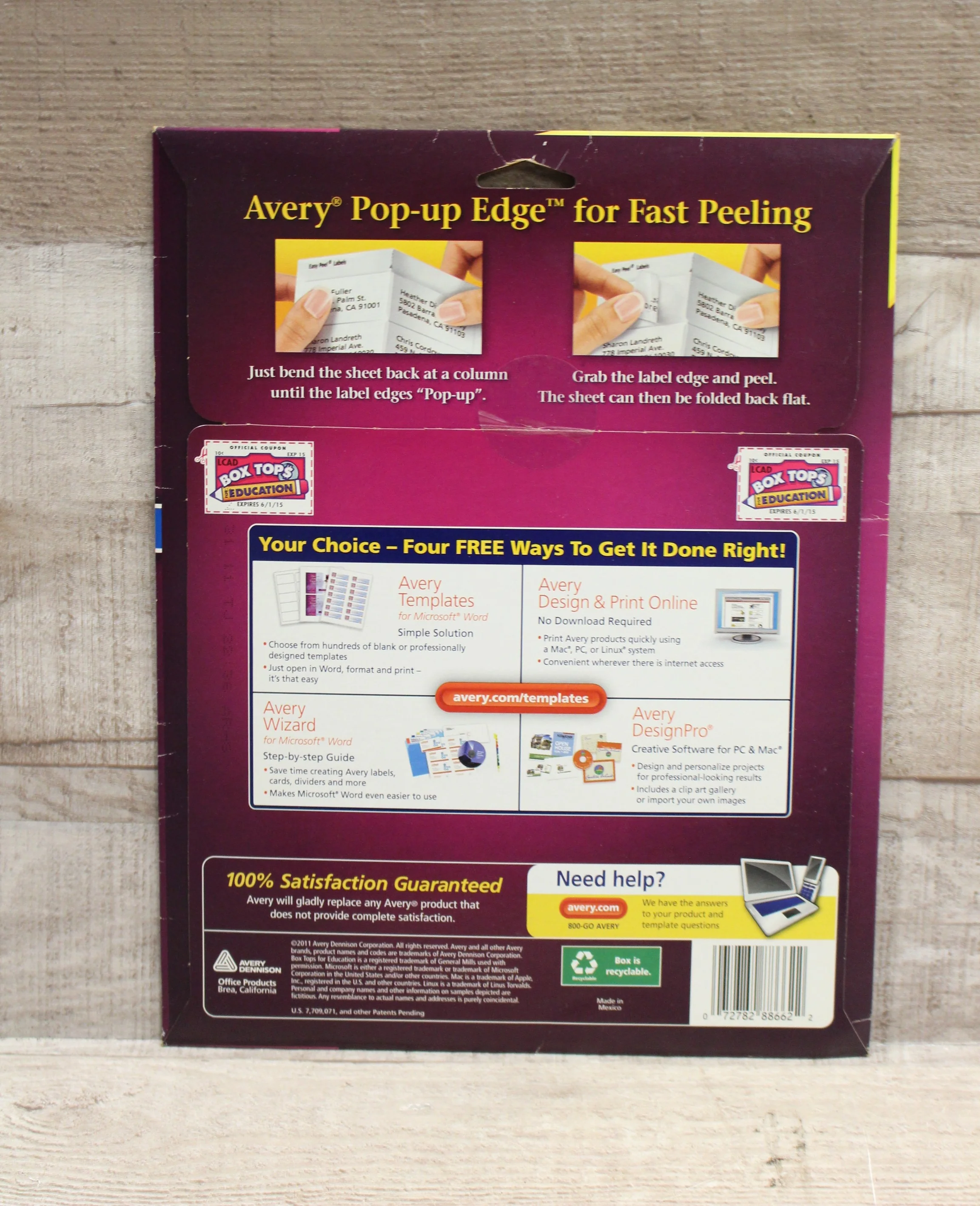 Avery Clear Address Labels - 88662 - 1 1/3" x 4" - 1401 Count - New - Image 2