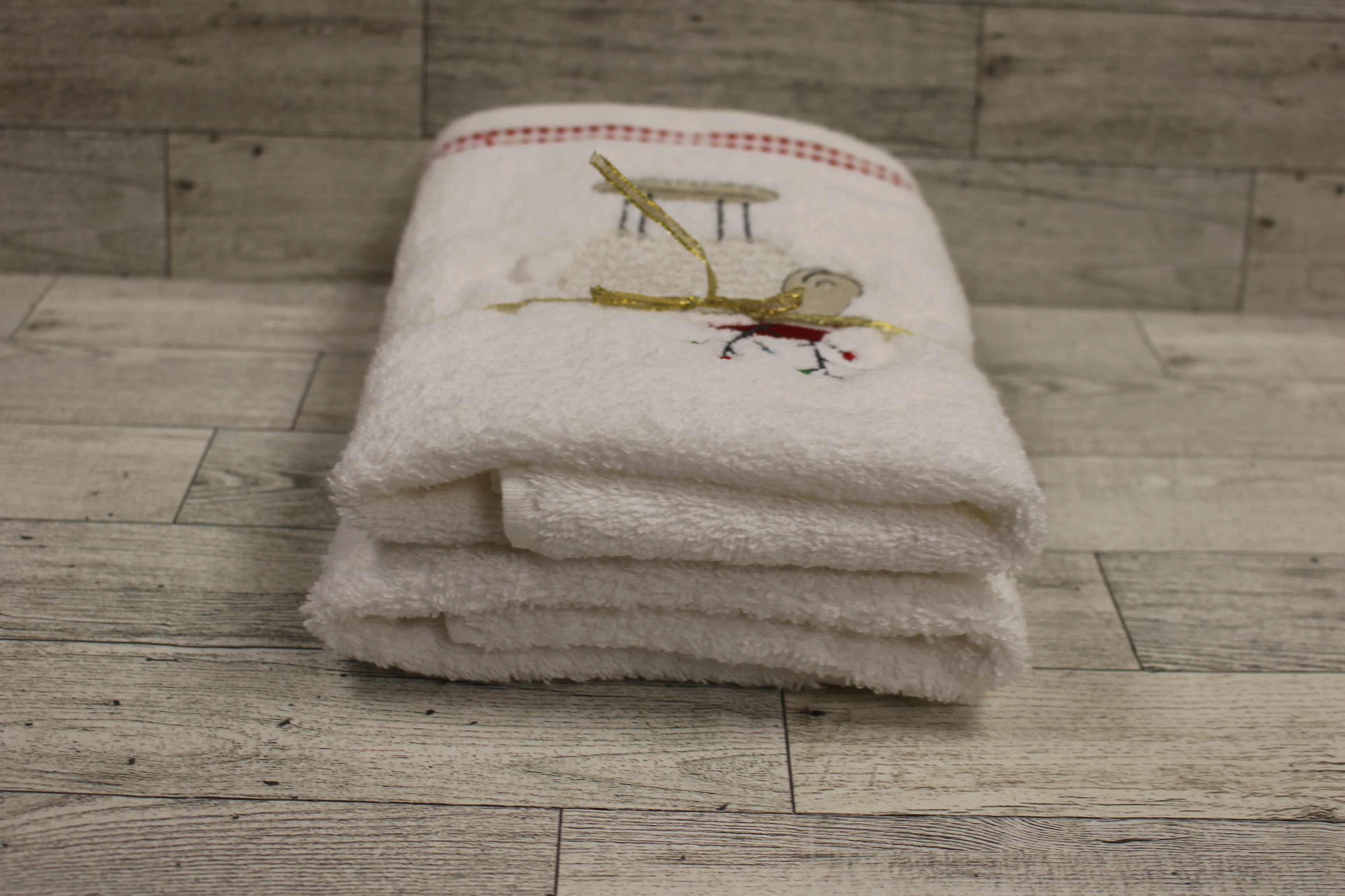 Balsam & Fir Trading Co. Christmas Moose Holiday Hand Towels - Set of 2 - New - Image 2