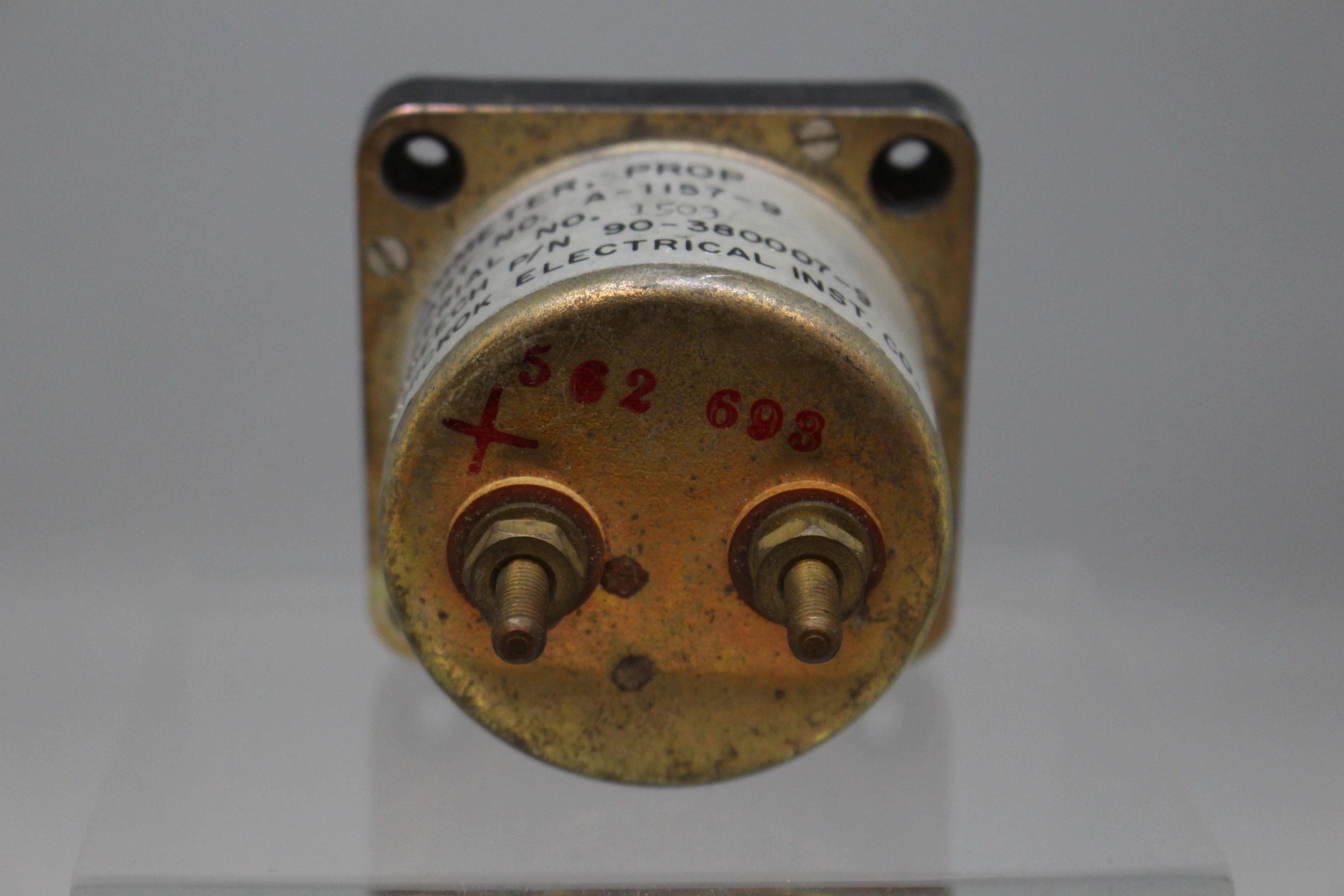 Beechcraft Hickok Prop Amp Ammeter- A-1157-9 / 90-380007-9 - Used - Image 3