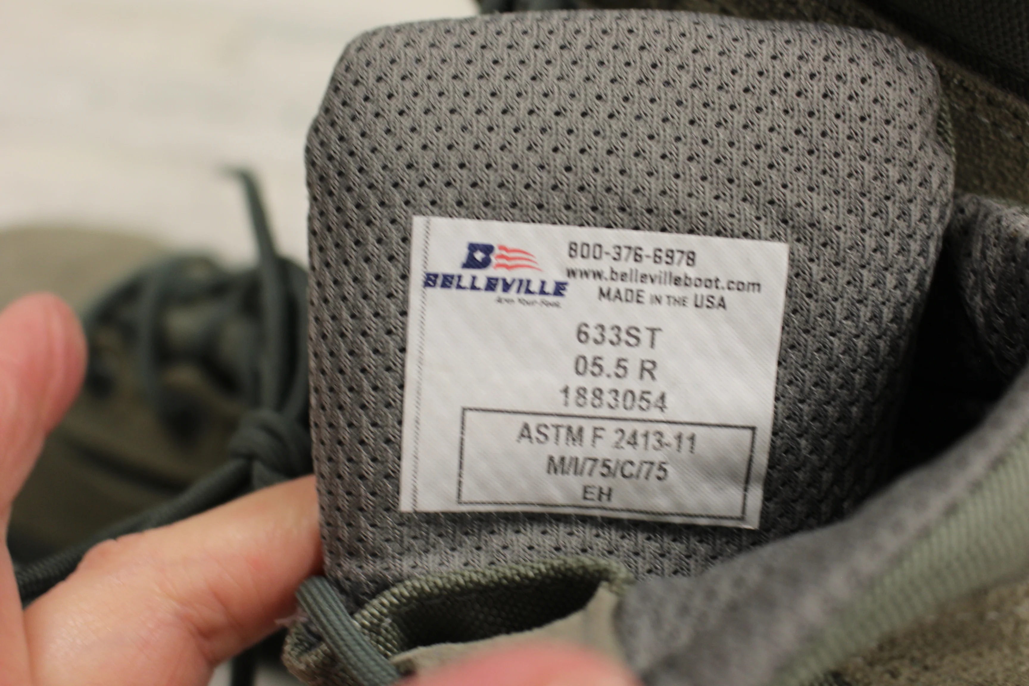 Belleville Men's 633ST Hot Weather Hybrid Steel Toe Assault Boot - 5.5R - New - Image 4
