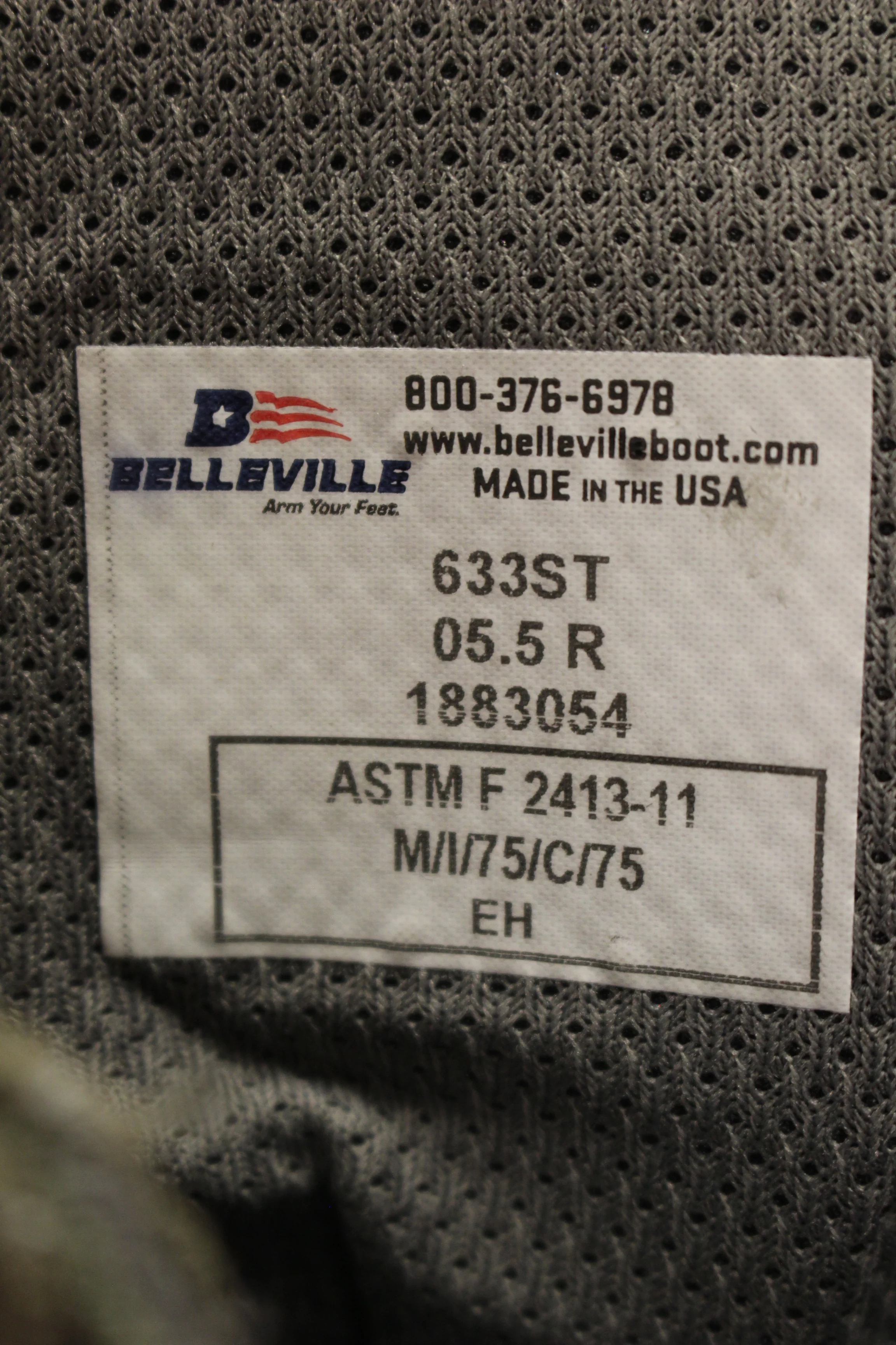 Belleville Men's 633ST Hot Weather Hybrid Steel Toe Assault Boot - 5.5R - Used - Image 4