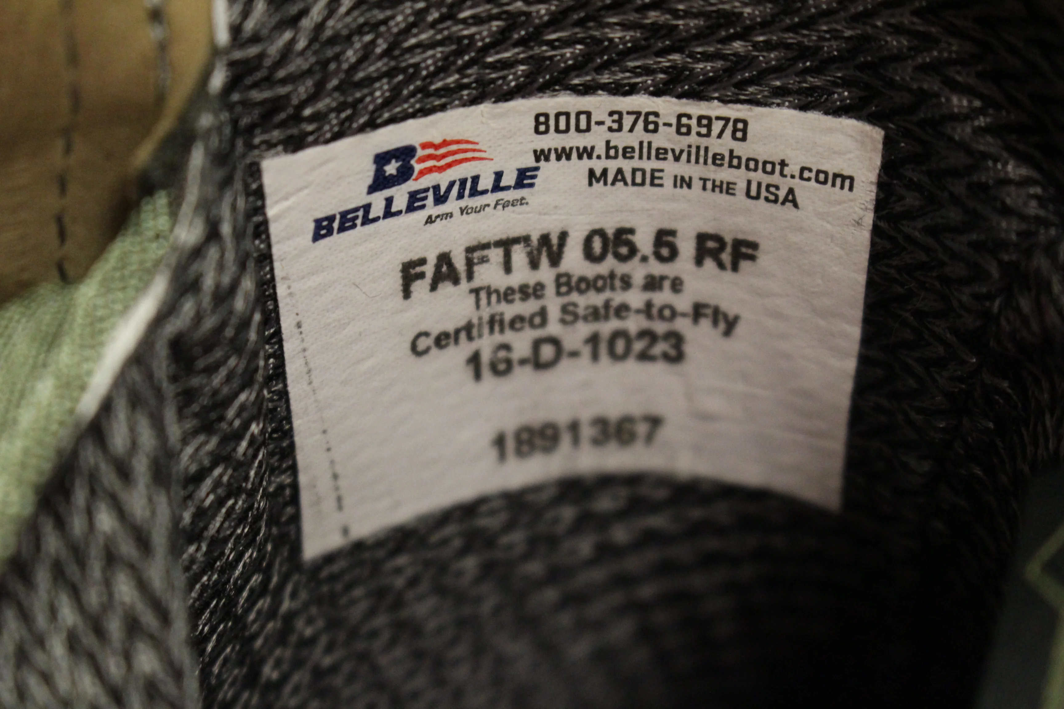 Belleville Women's AF Temperate Weather Combat Boots - Sage - 5.5 Female - Used - Image 3