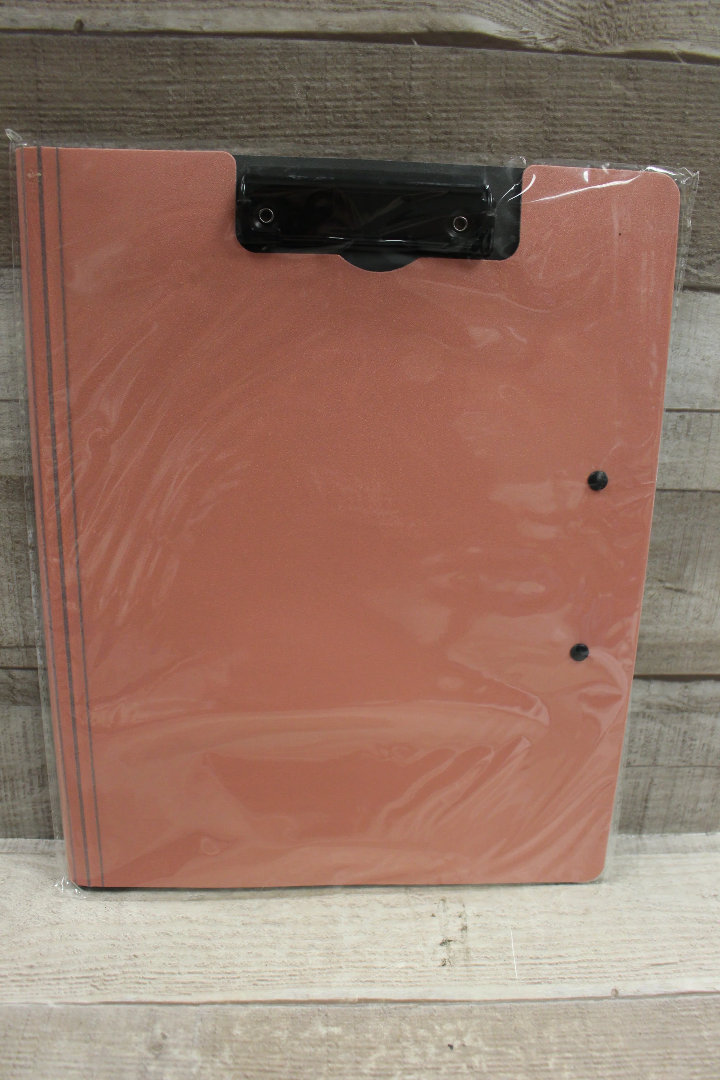 Binditek Foldable File Clipboard With Metal Clip A4 Letter Size -Peach -New
