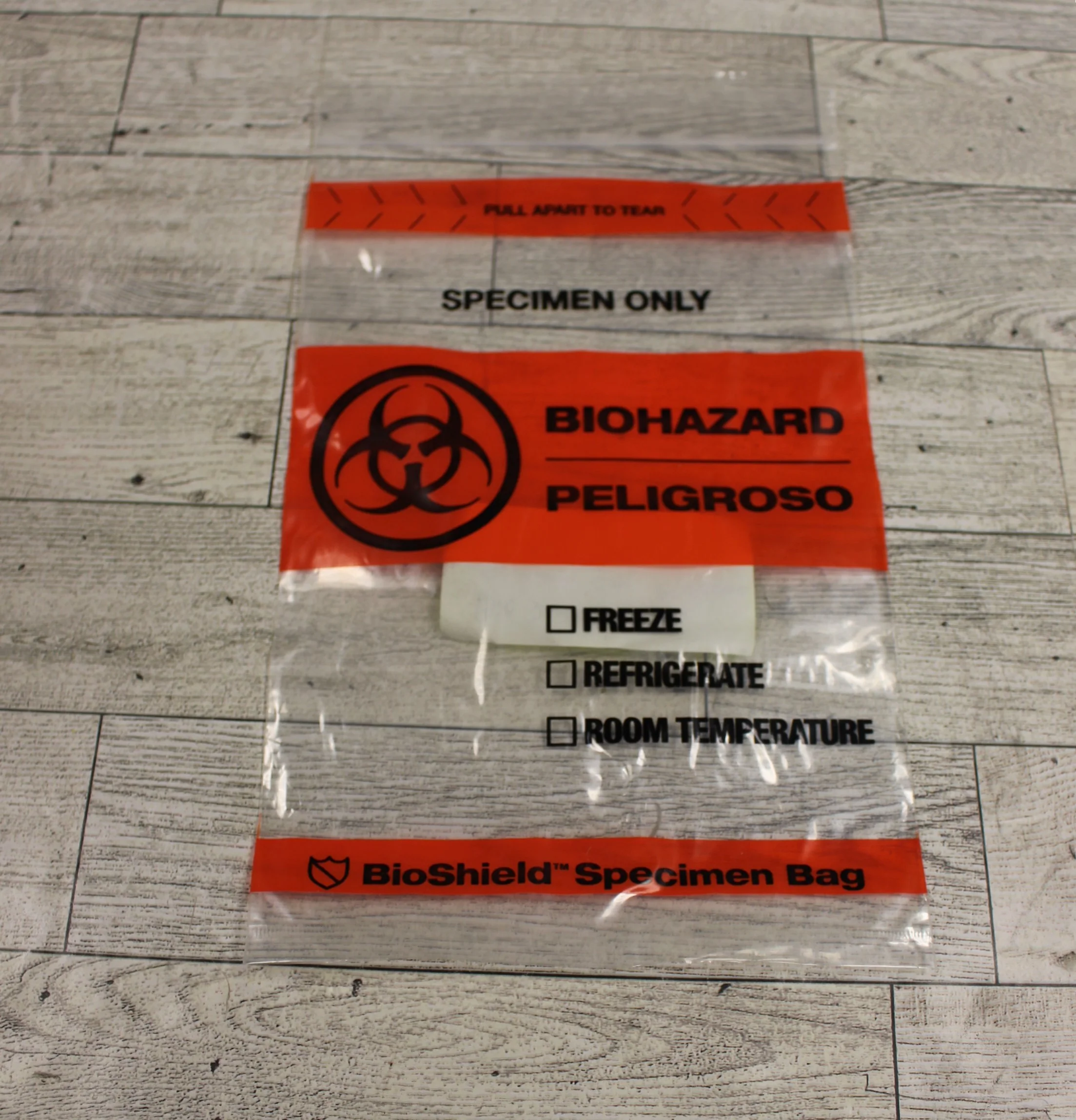BioShield Biohazard Ziploc Specimen Bag - 6" x 9" - Set of 25 - New