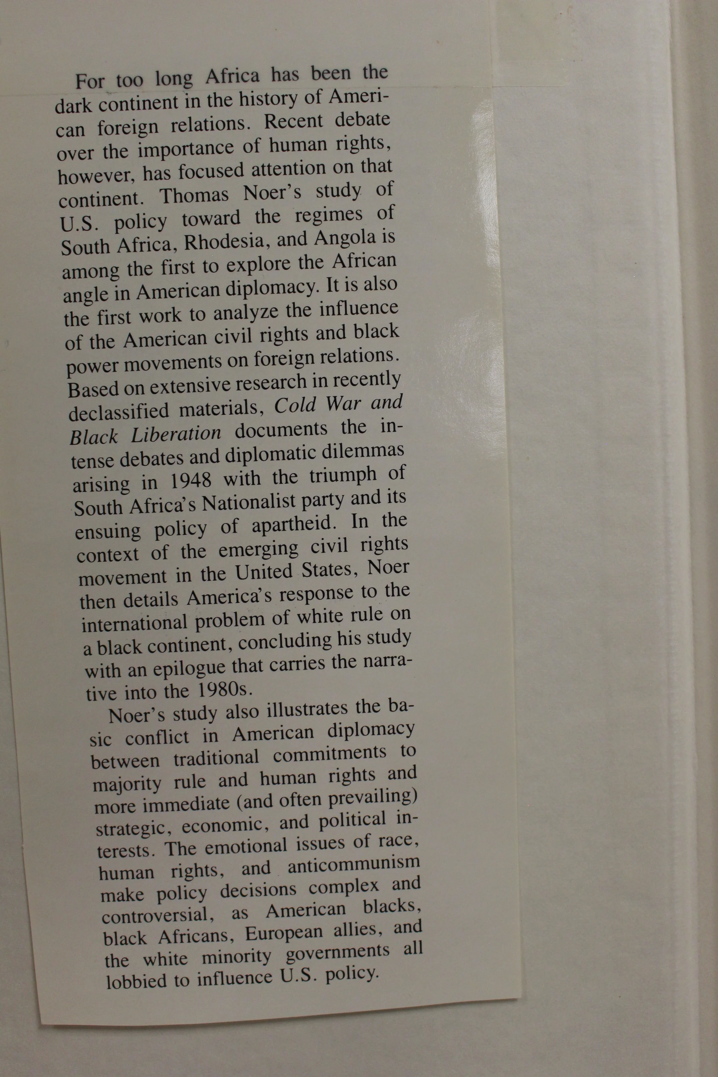 Black Liberation - Thomas J. Noer - United States & White Rule in Africa - Image 3