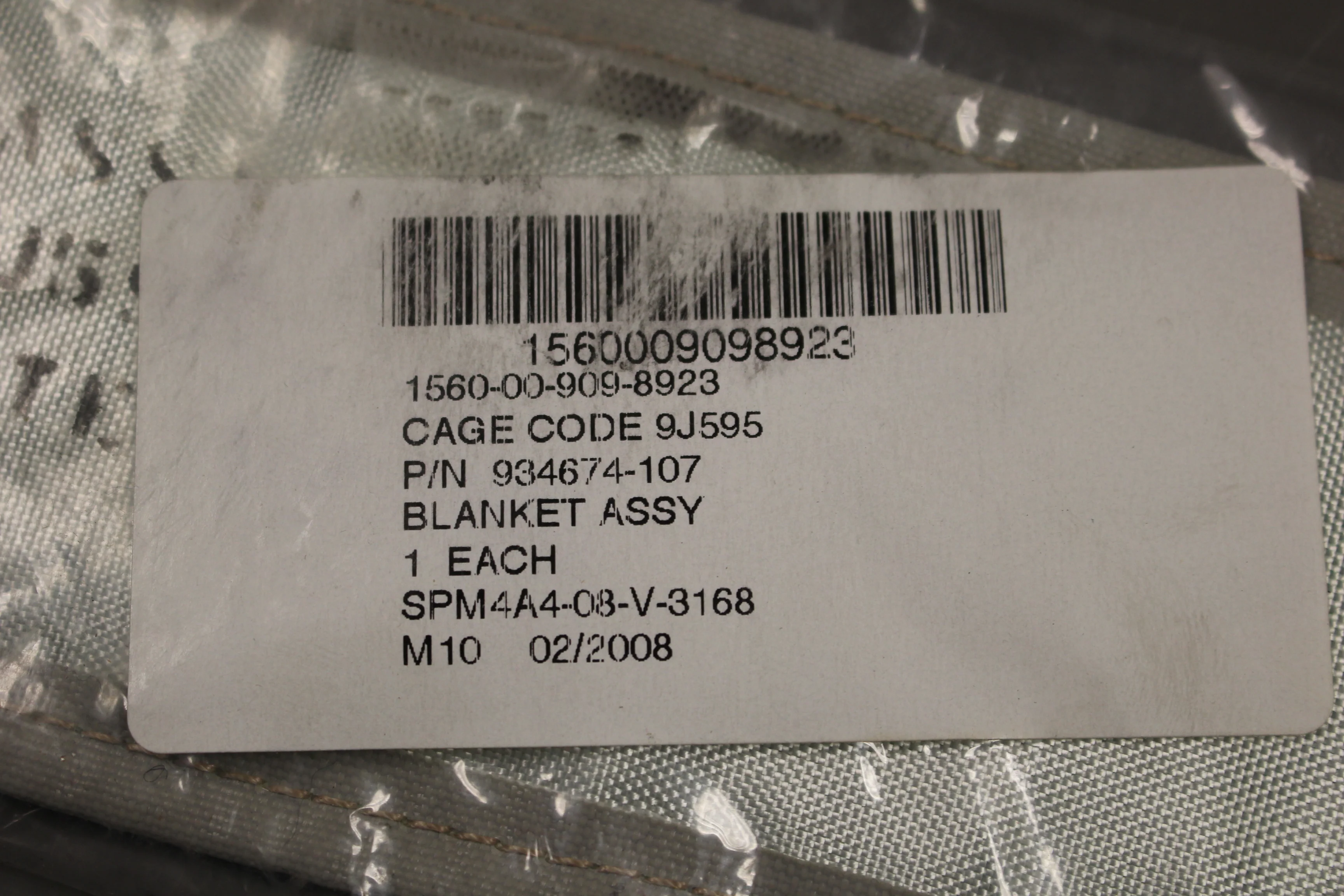 Blanket Assembly - 1560-00-909-8923 - P/N 934674-107 - New! - Image 3