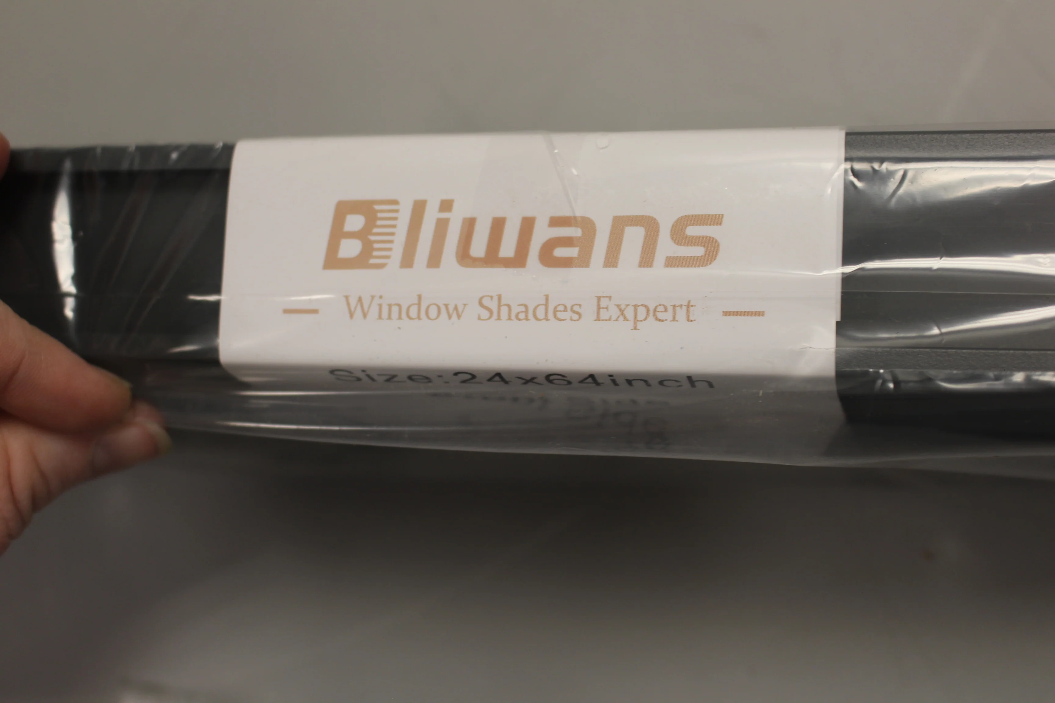 Bliwans Grey Pleated Honeycomb Shades Blinds - 24x64" - New - Image 3