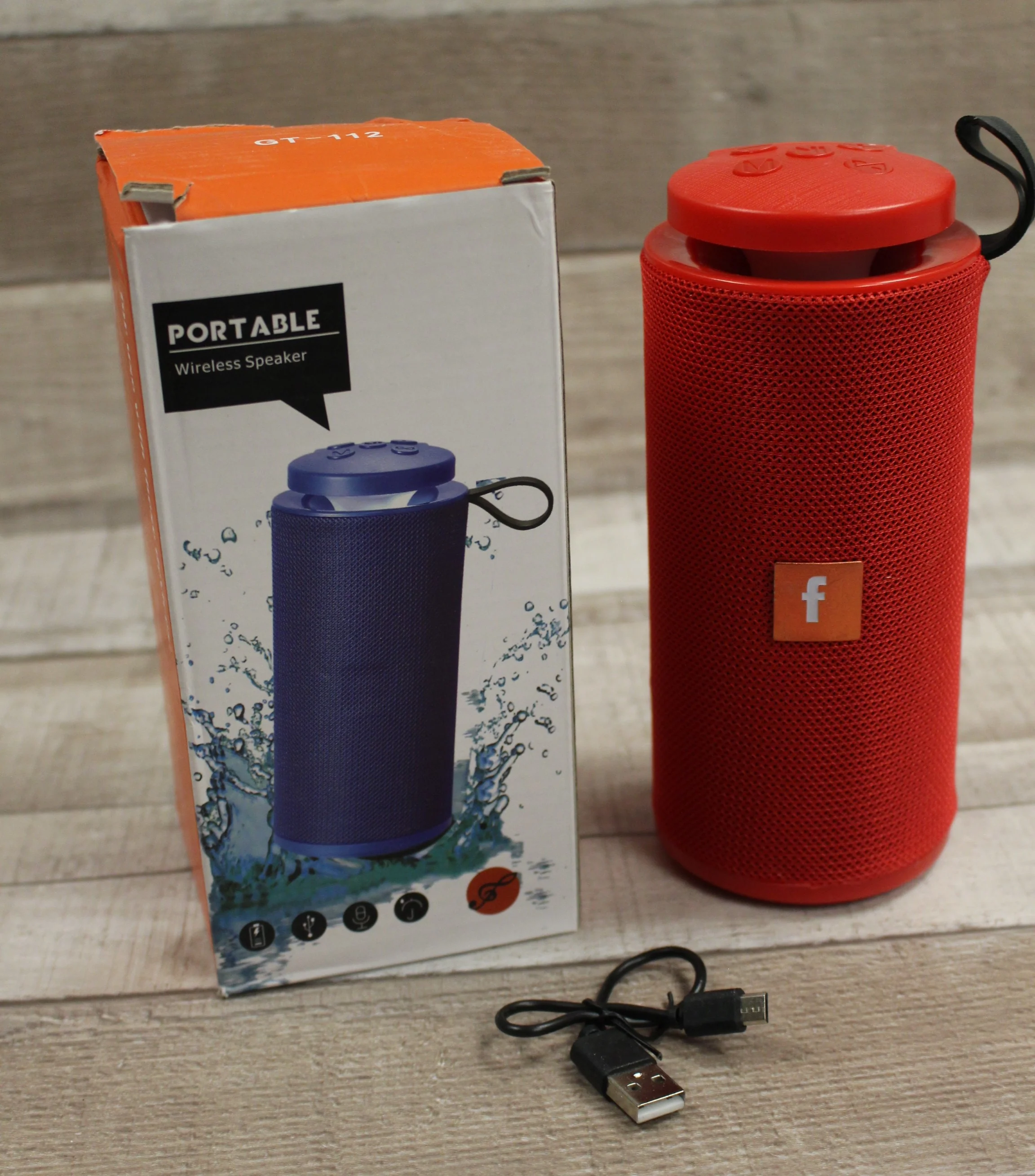 Bluetooth Portable Wireless Speaker - GT-112 - Various Colors - New