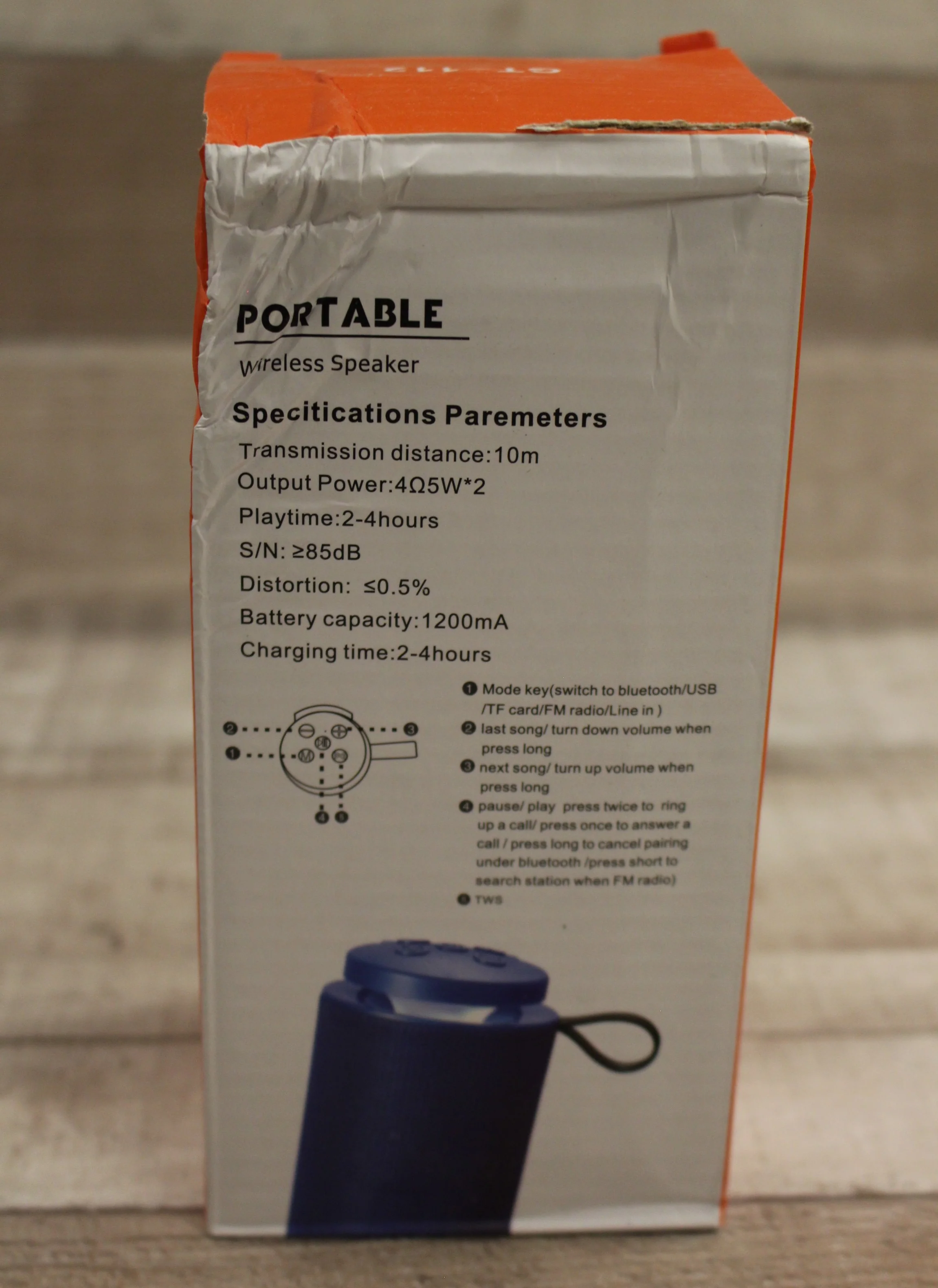 Bluetooth Portable Wireless Speaker - GT-112 - Various Colors - New - Image 2