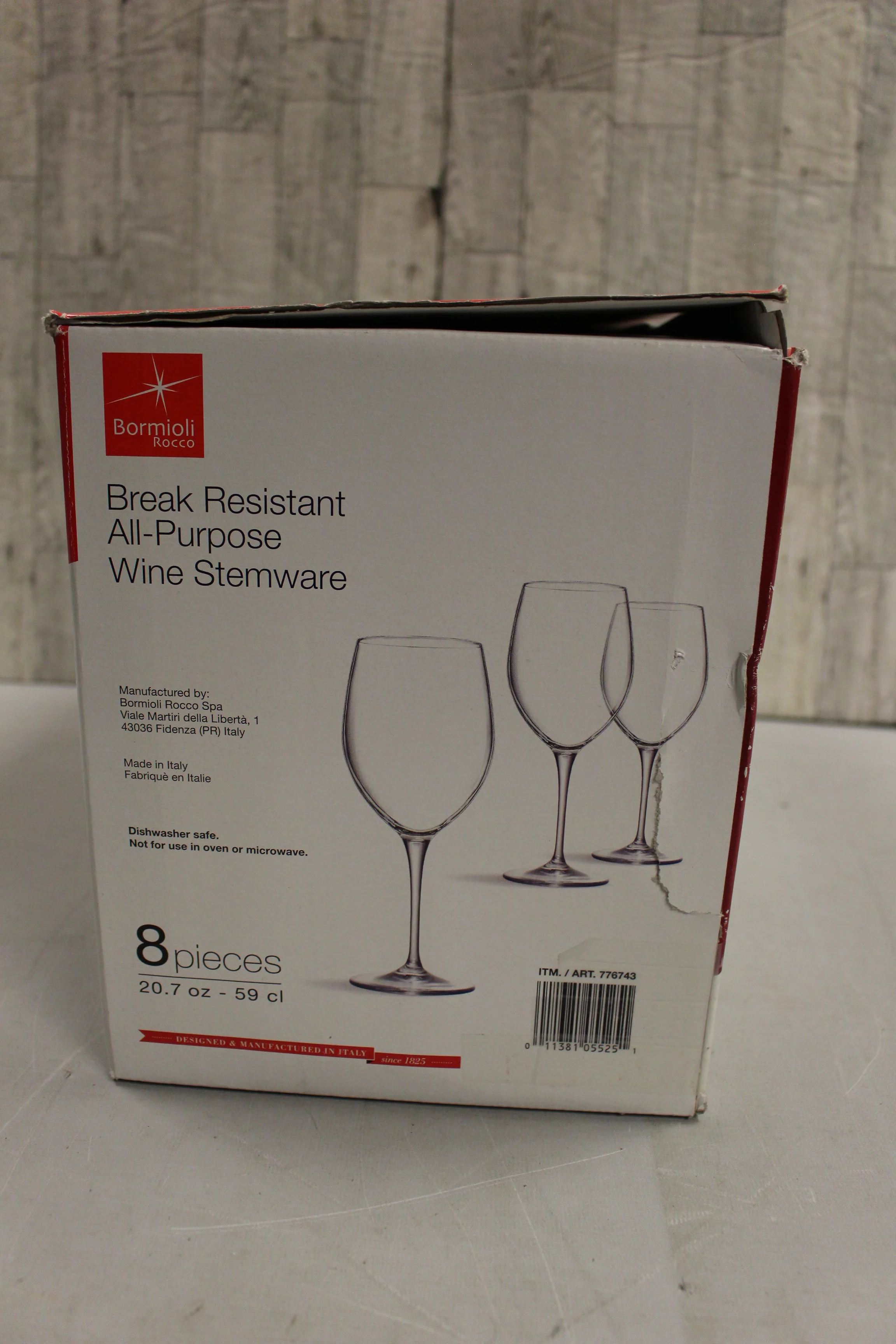 Bormioli Rocco Break Resistant 20.7 Oz. Wine Stemware - 8 pieces - New - Image 11