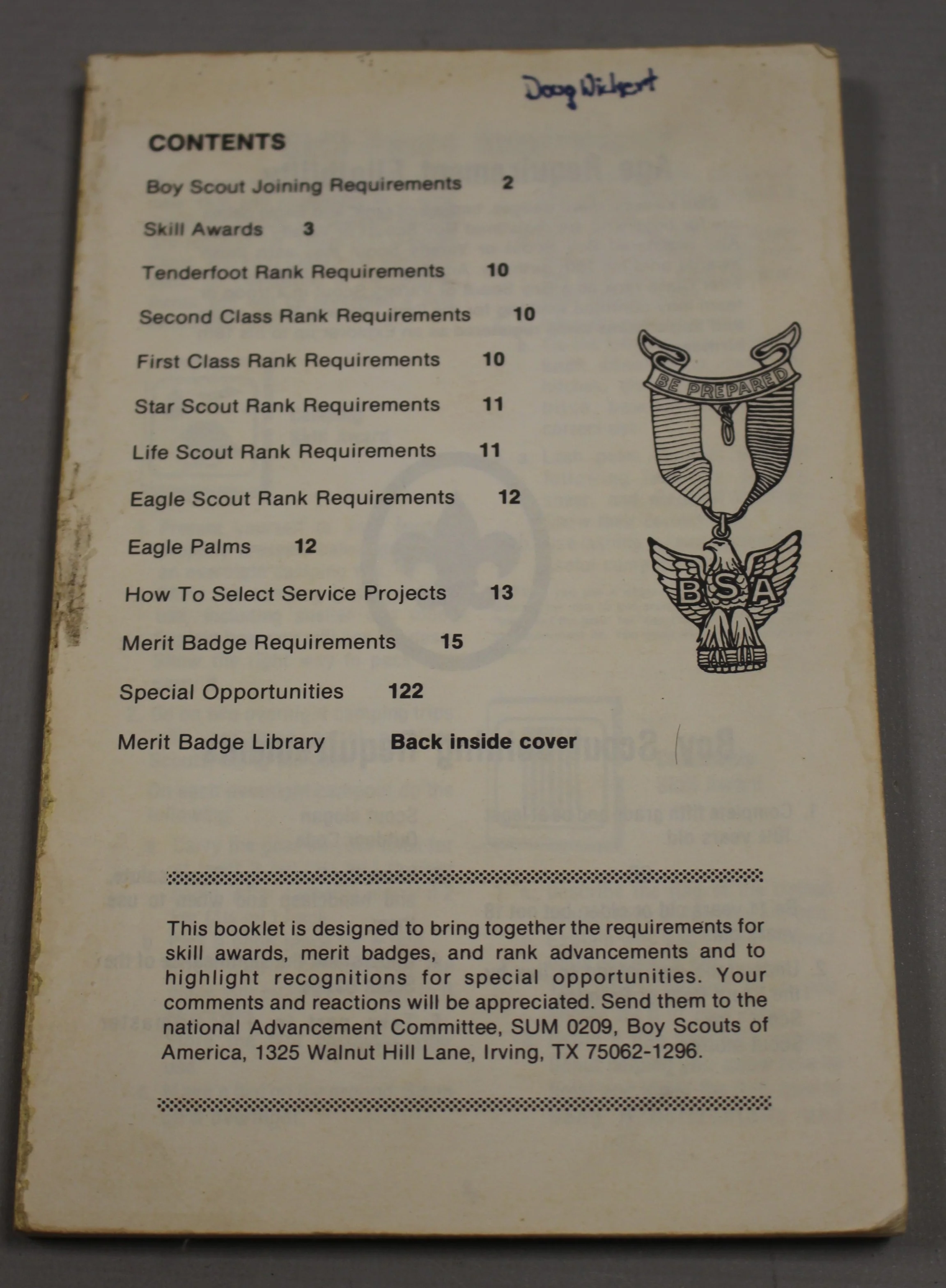 Boy Scouts of America Merit Badge Series Requirements - Used