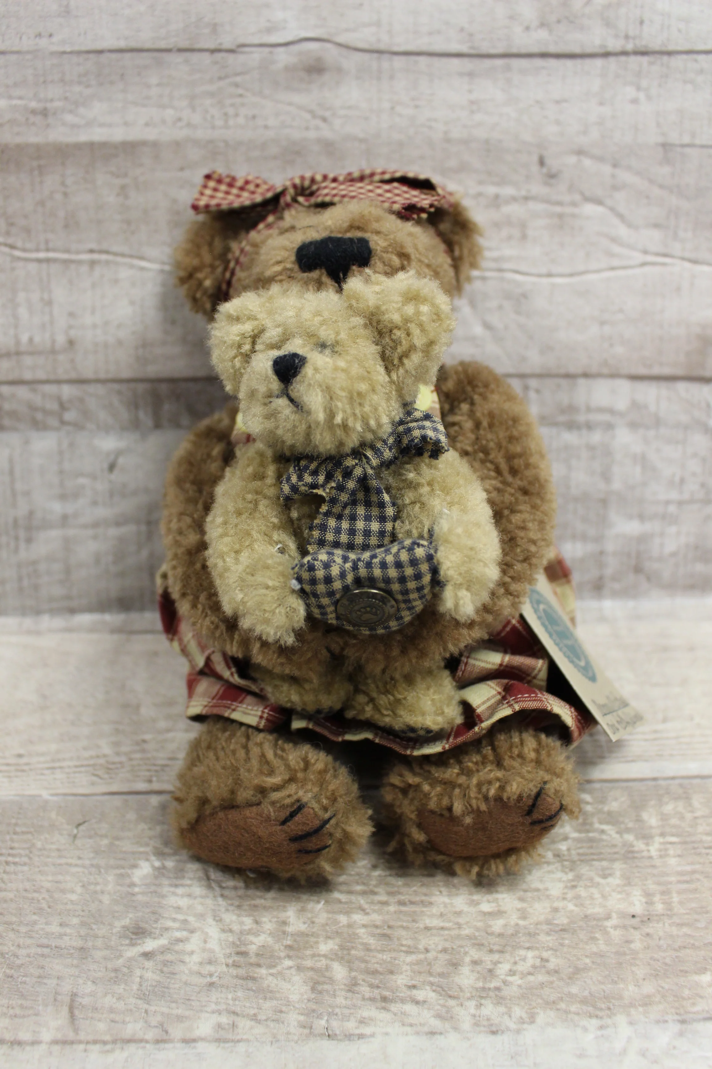 Boyd's Bears and Friends Mama and Baby Bear Stuffed Bears -New
