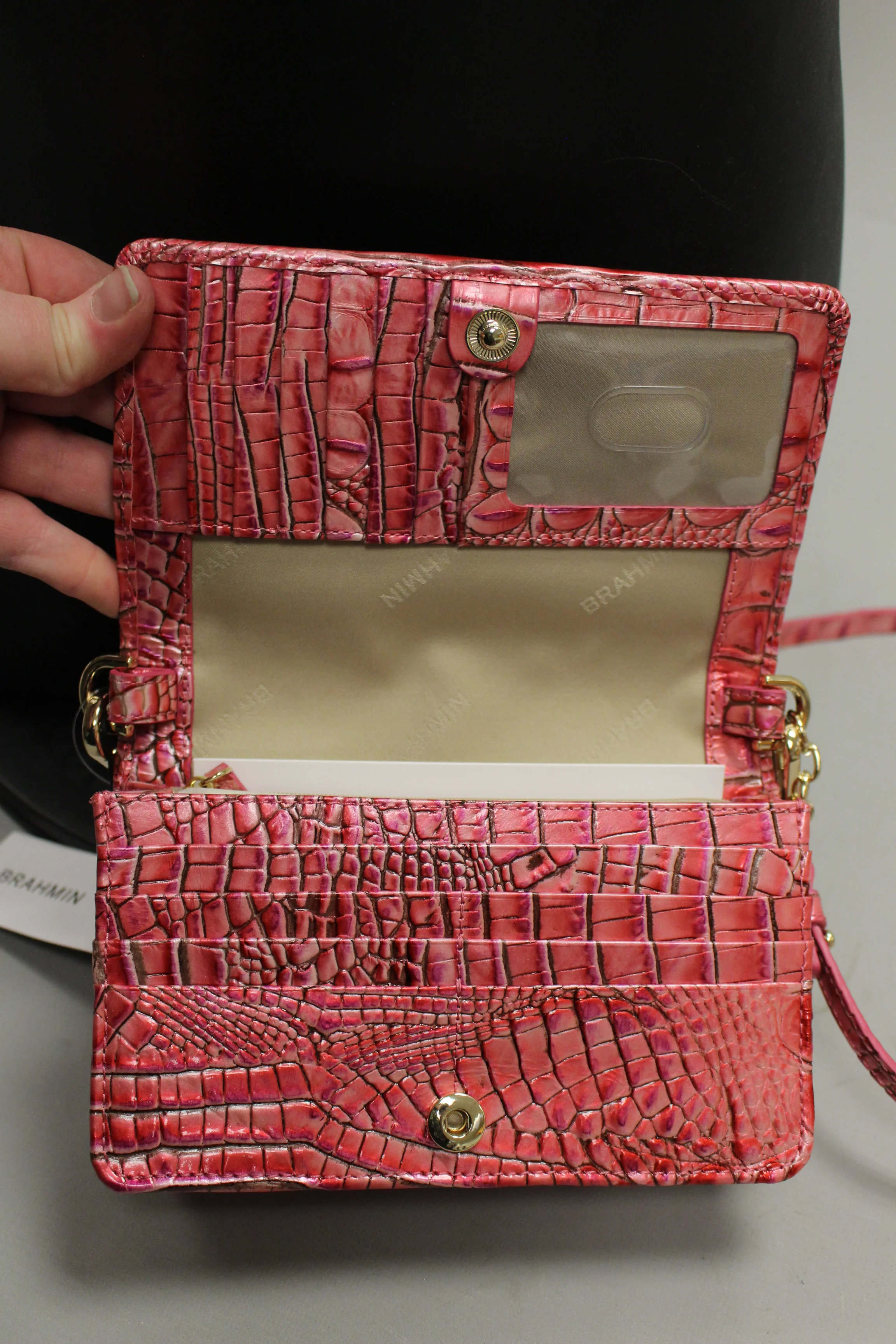 Brahmin Minuette Crossbody Bag - French Rose Melbourne - Leather - New - Image 4