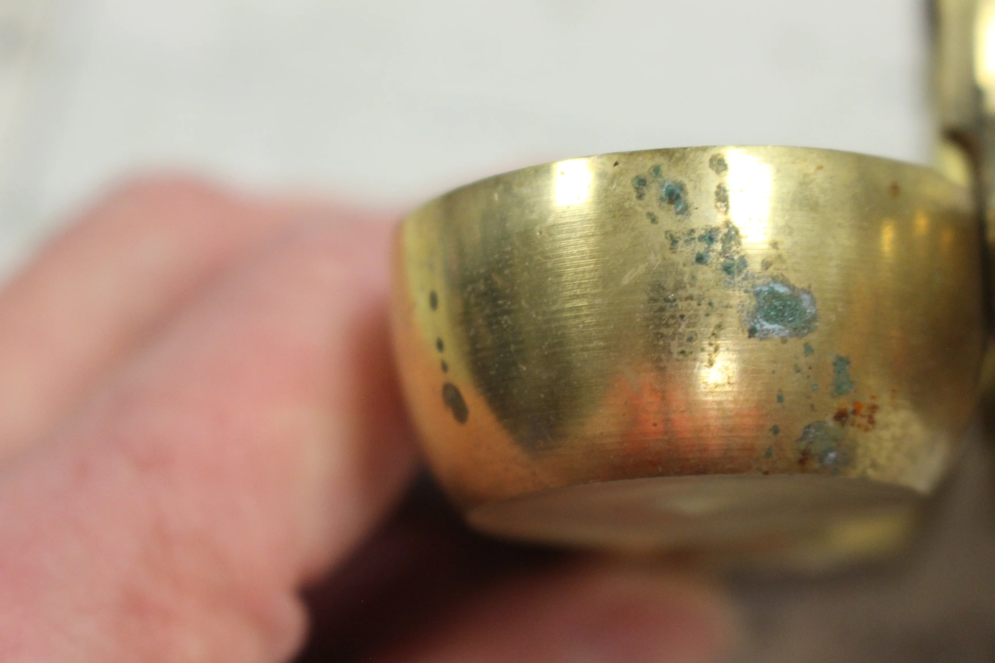 Brass Chowmukh Haldi 4 Bowl Holder - Used - Image 9