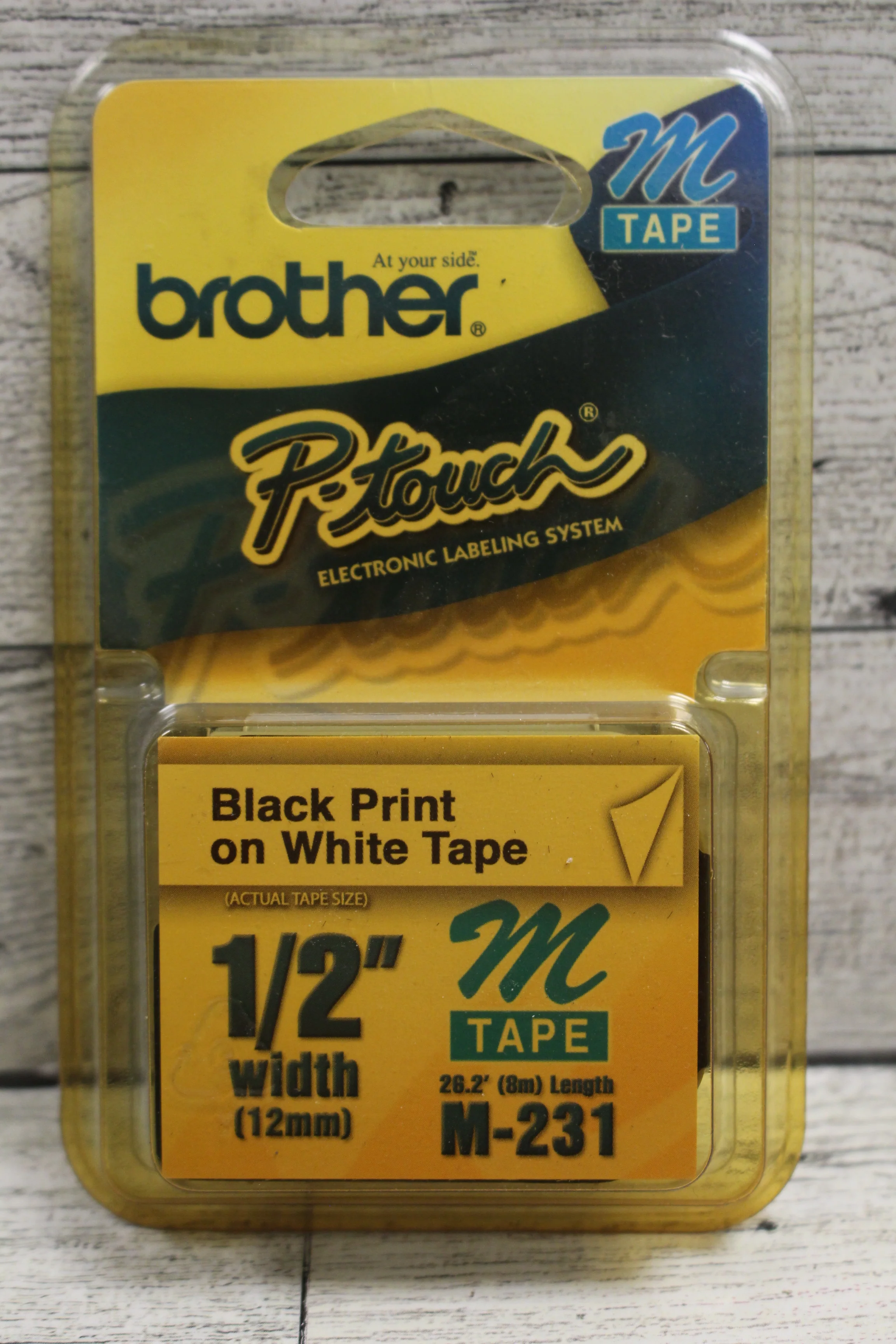 Brother P-touch M-231 Tape - 1/2" wide - New